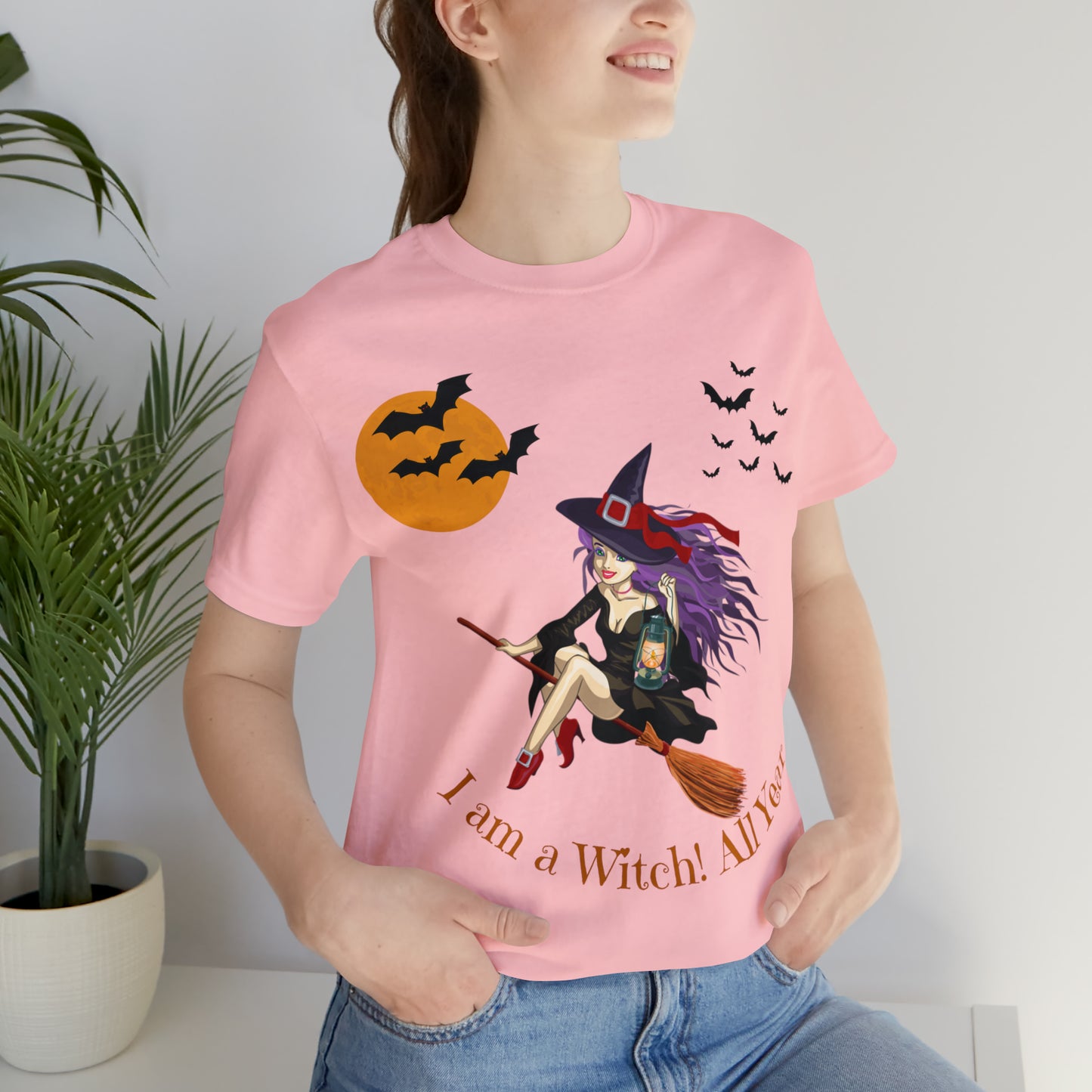 I am a witch All year Halloween Shirt,Vintage Witch Shirts Funny Witch Shirt Halloween Clothes Halloween Vibes Halloween Retro Halloween Outfit