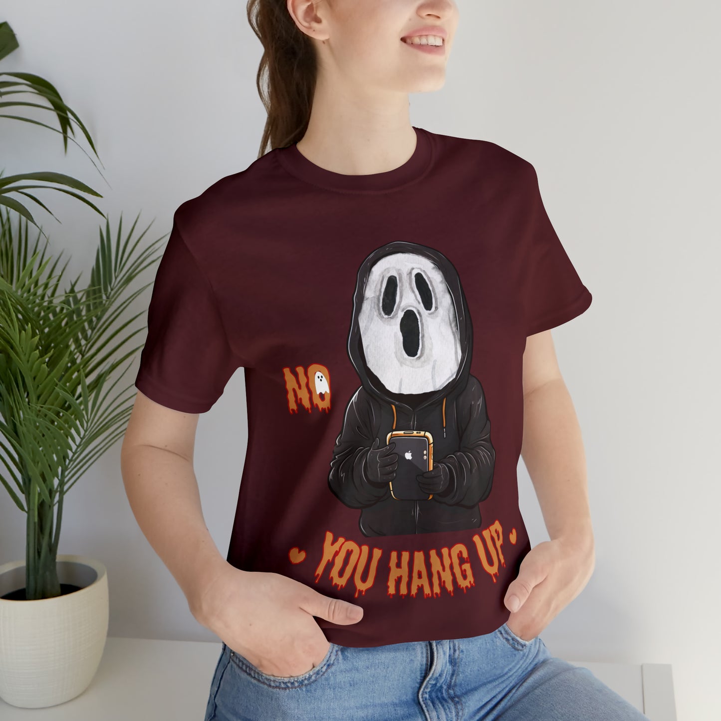 Elevate Your Halloween Style with the Playful 'No You Hang Up' Shirt Spooky shirt