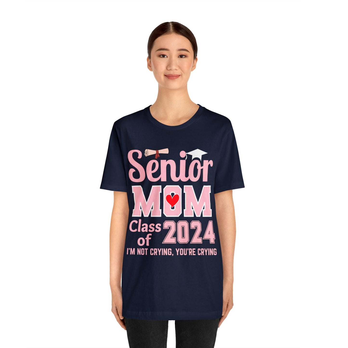Senior Mom Class of 2024 T-Shirt Pink, Proud Senior Mom Shirt, Gift for Graduate, Graduation 2024 Family Shirt 2024 Senior Mom - Giftsmojo
