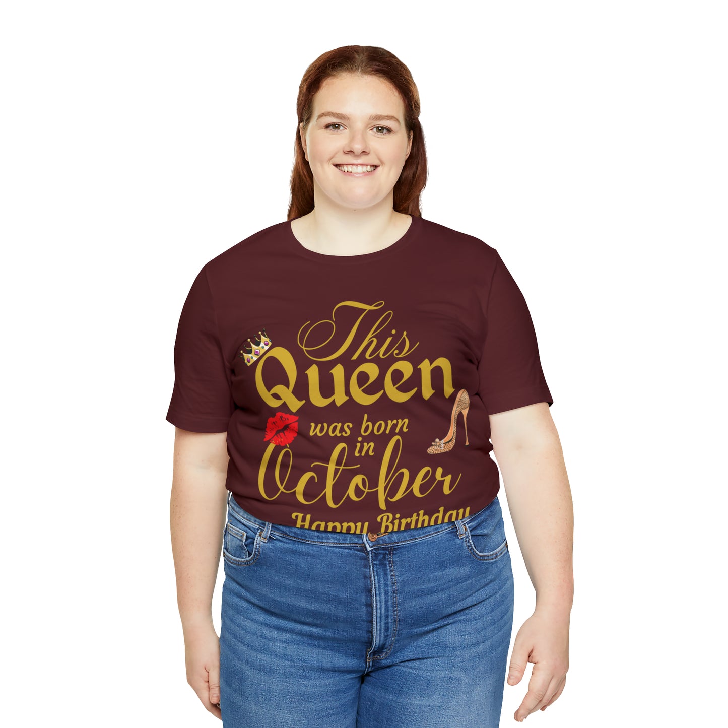 Birthday Queen Shirt, Gift for Birthday, This Queen was born in October Shirt, Funny Queen Shirt, Funny Birthday Shirt, Birthday Gift