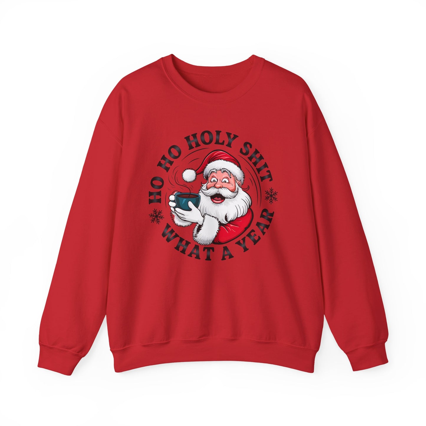Ho Ho Holy Shit Christmas Sweatshirt Unisex Crew – GiftsMojo