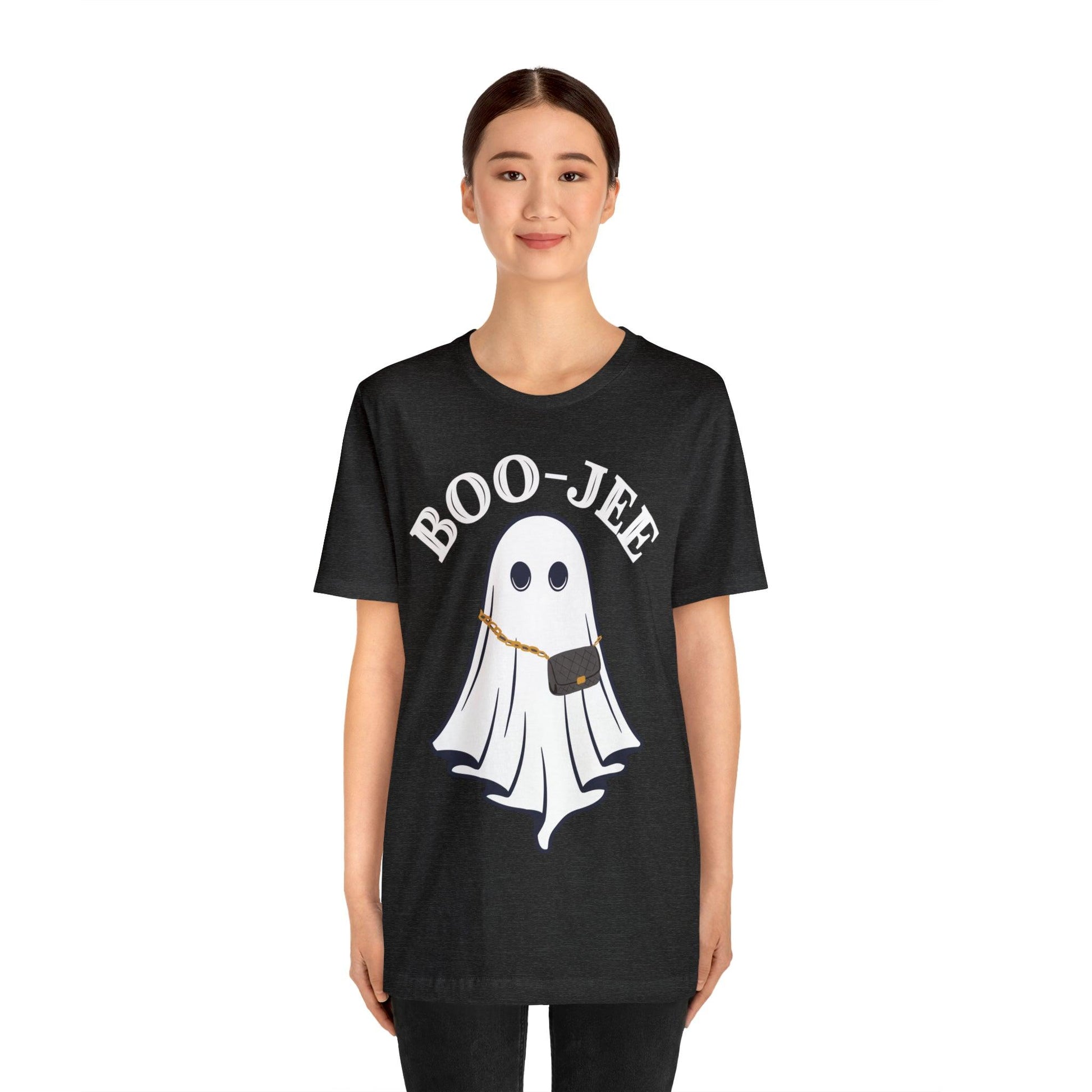 Cute Boo-Jee Ghost Halloween Shirt Vintage Ghost Halloween Costume Scary Halloween Tshirt, Vintage Shirt Boujee Halloween Tee - Giftsmojo