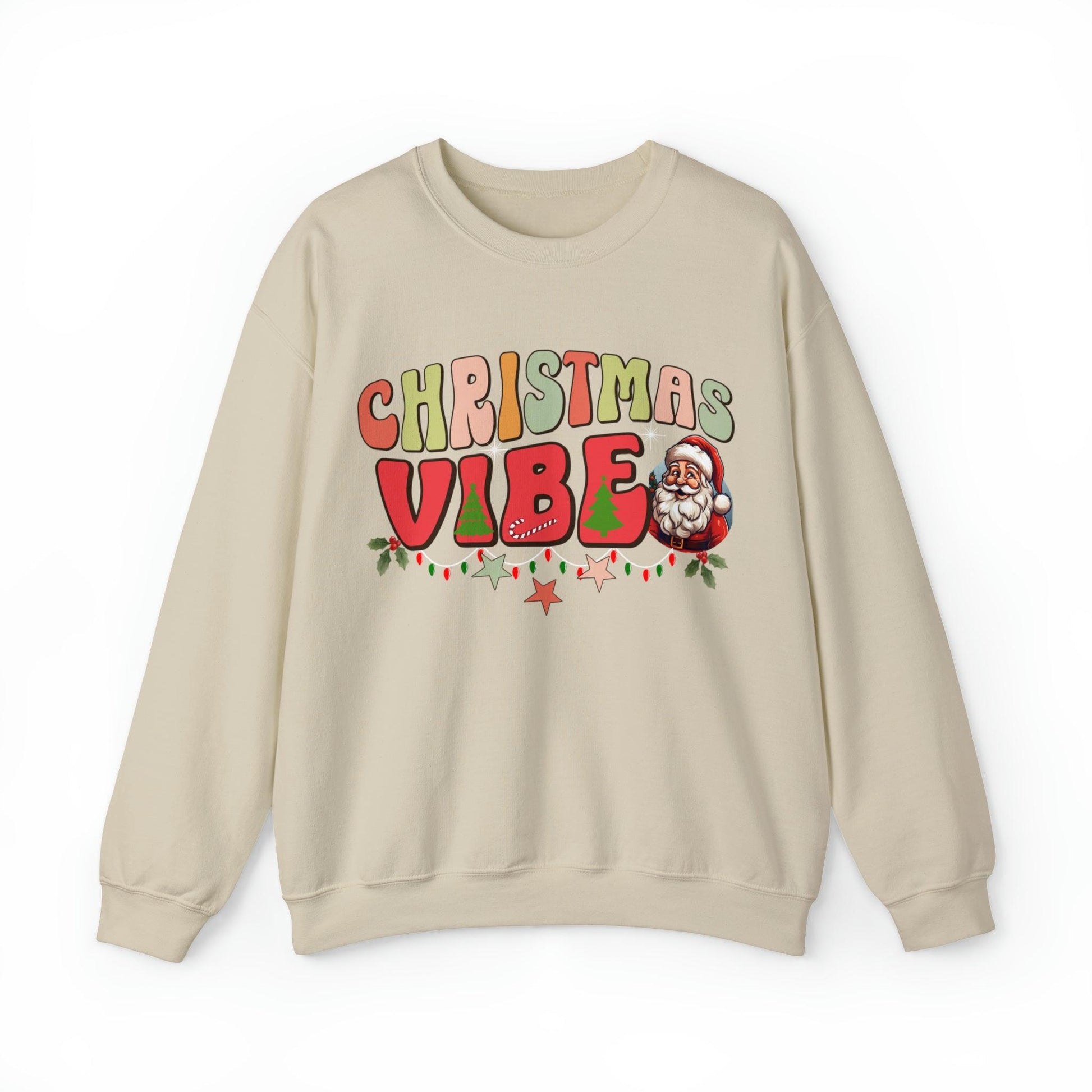 Cute Christmas Vibe Sweatshirt Funny Christmas Shirt Matching Shirts Christmas Vibes Holiday Shirt Cute Christmas Shirt - Giftsmojo