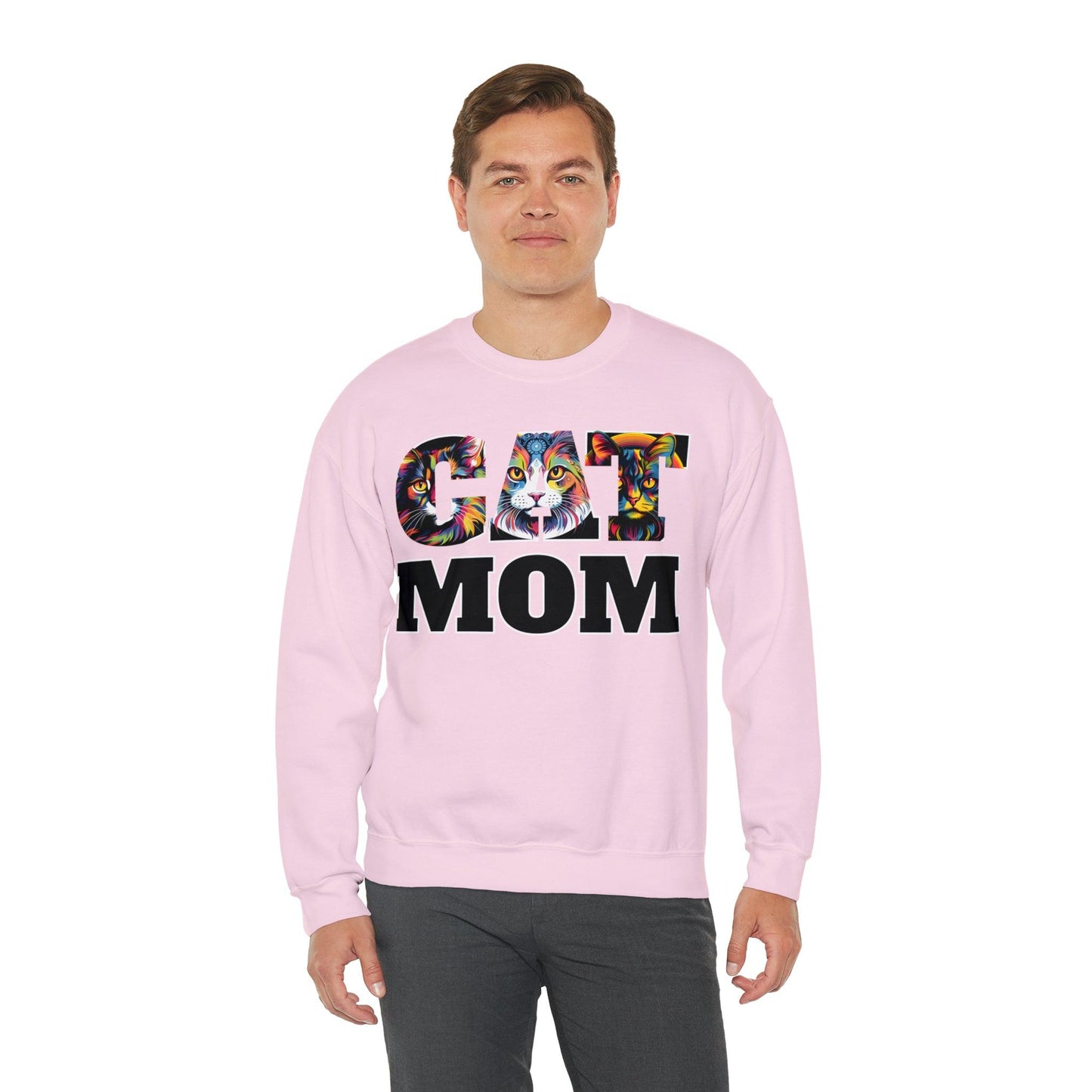 Cat Mom Sweatshirt Cat Sweatshirt Cat Crewneck Sweatshirt Cat Mom Gift Cat Lover Gift Cat Mama Shirt Cat Lover Sweater Animal Lover Gift