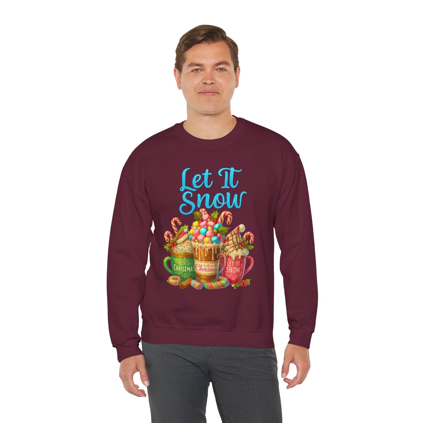 Let It Snow Coffee Crewneck Sweatshirt