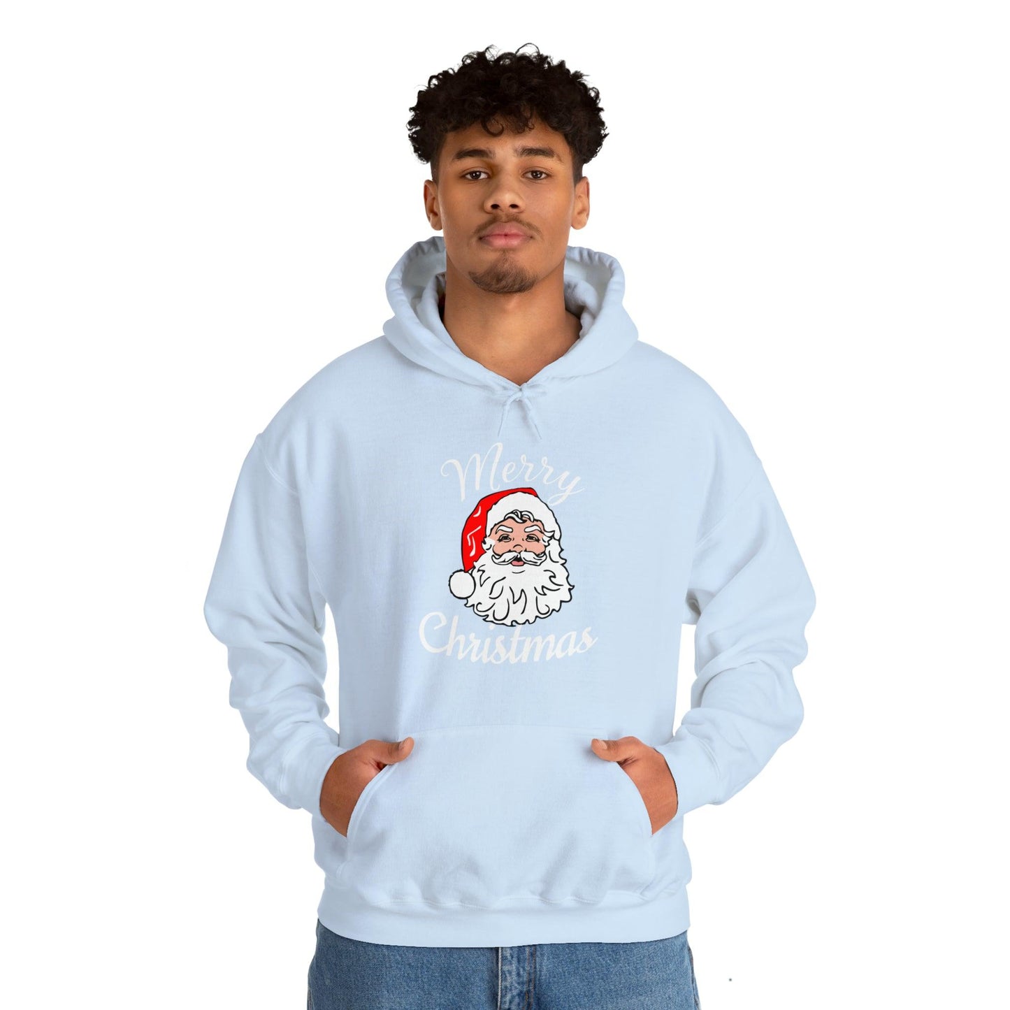 Santa Hoodie, Merry Christmas Hooded Sweatshirt, Christmas Shirt, Christmas Gift - Giftsmojo