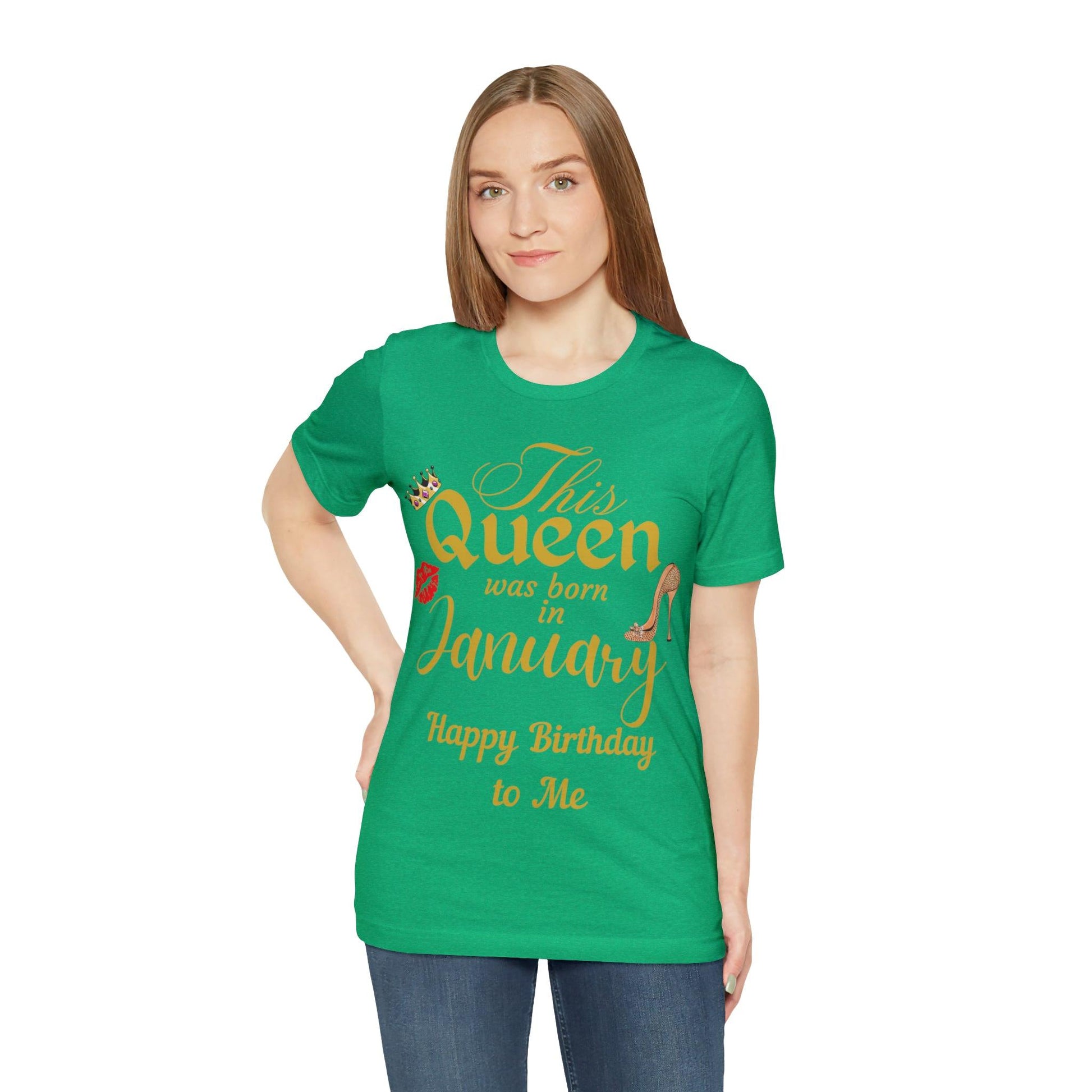 Birthday Queen Shirt, Gift for Birthday, This Queen was born in January Shirt, Funny Queen Shirt, Funny Birthday Shirt, Birthday Gift - Giftsmojo