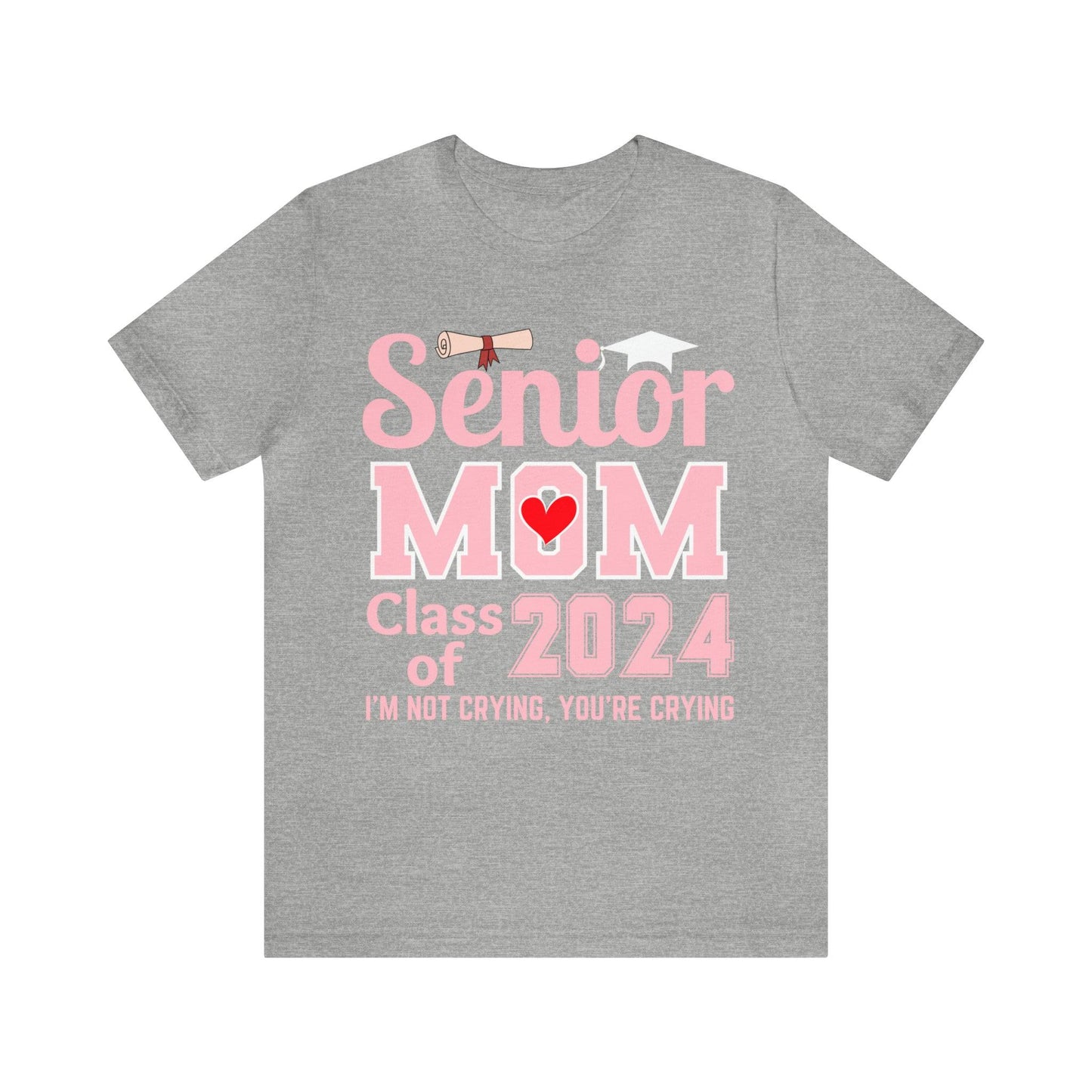 Senior Mom Class of 2024 T-Shirt Pink, Proud Senior Mom Shirt, Gift for Graduate, Graduation 2024 Family Shirt 2024 Senior Mom - Giftsmojo