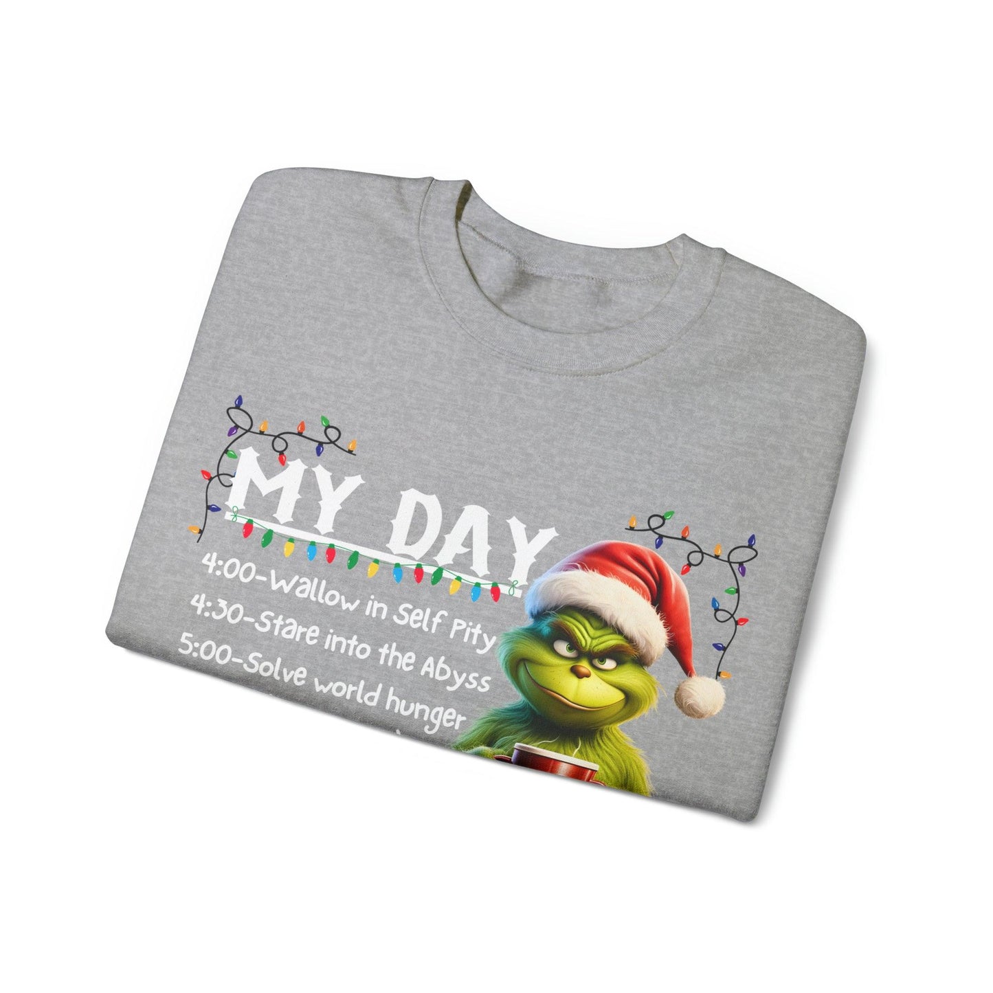 My Day Schedule I'M Booked Sweatshirt Funny Christmas Sweatshirt Christmas grinch Sweatshirt Christmas Sweater Christmas Trendy Christmas Sweatshirt - Giftsmojo