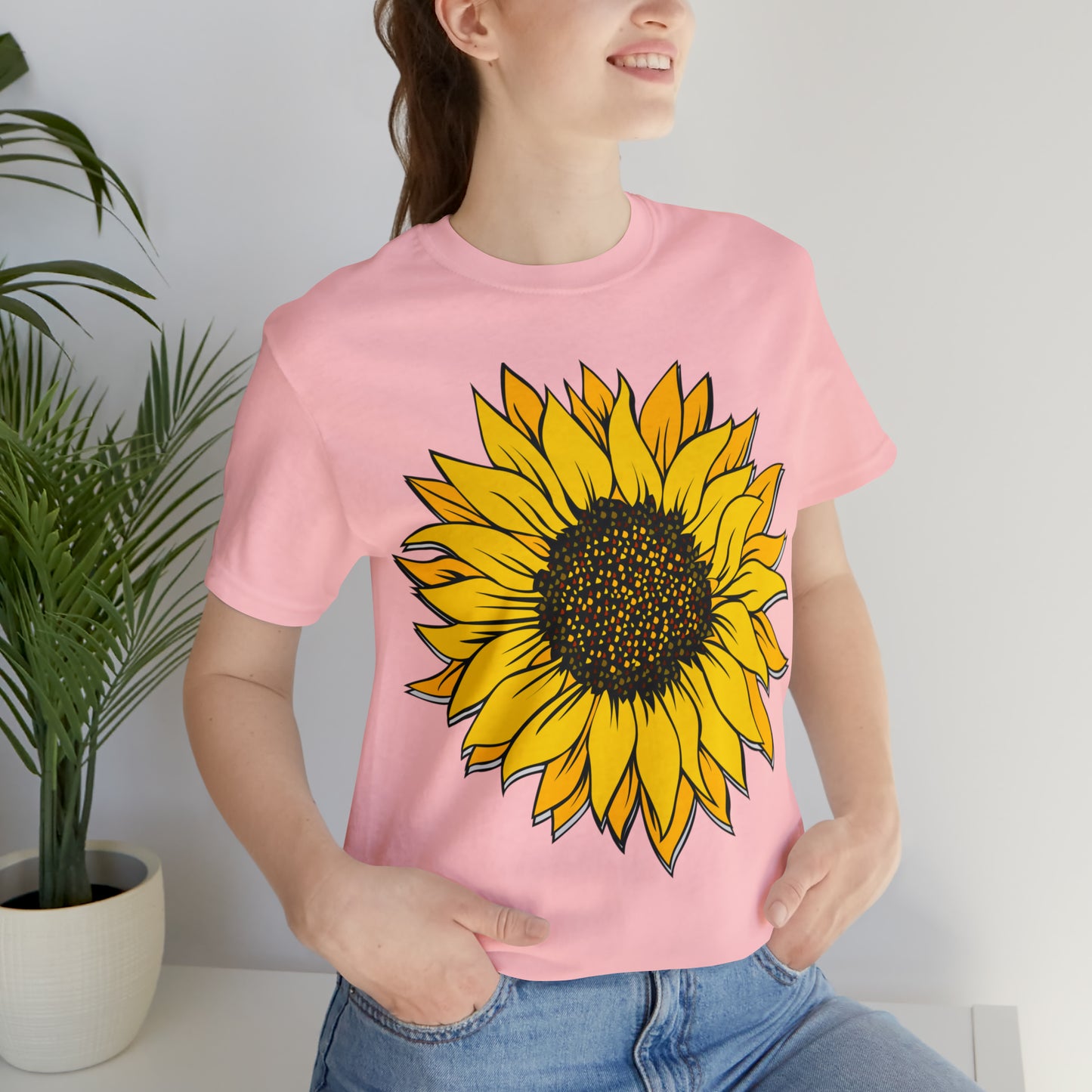 Sunflower Shirt, Floral Tee Shirt, Flower Shirt, Garden Shirt, Womens Fall Summer Shirt Sunshine Tee, Gift for Gardener, Nature lover shirt