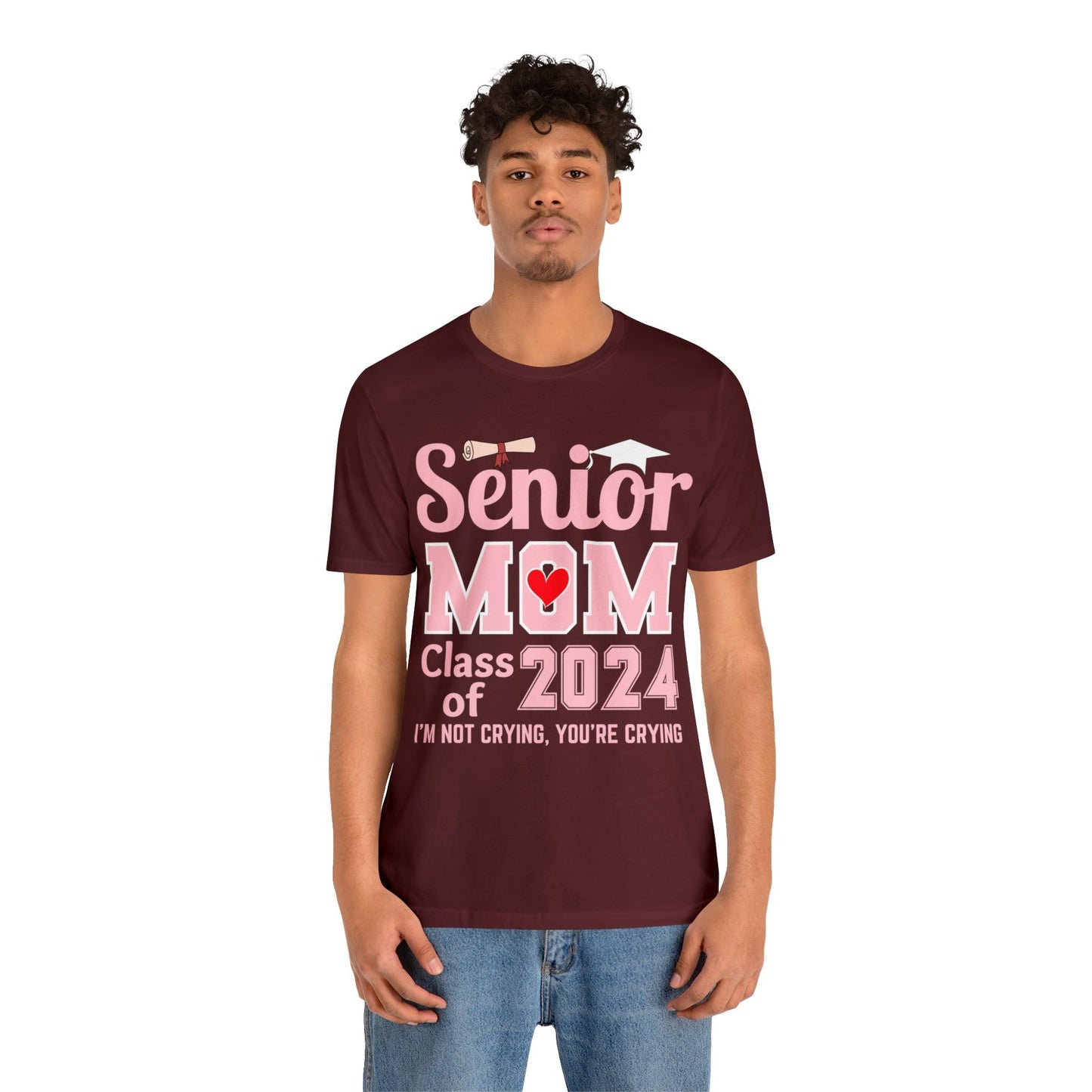 Senior Mom Class of 2024 T-Shirt Pink, Proud Senior Mom Shirt, Gift for Graduate, Graduation 2024 Family Shirt 2024 Senior Mom - Giftsmojo