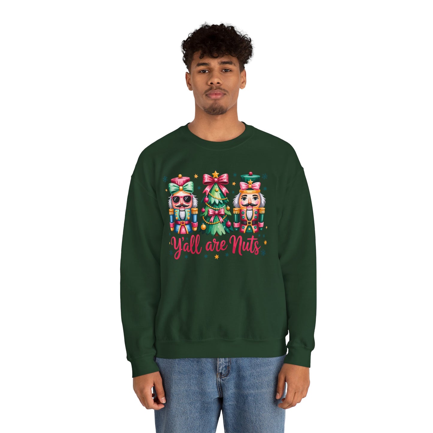 Nutcracker Characters and Christmas Tree Sweatshirt | Holiday Crewneck