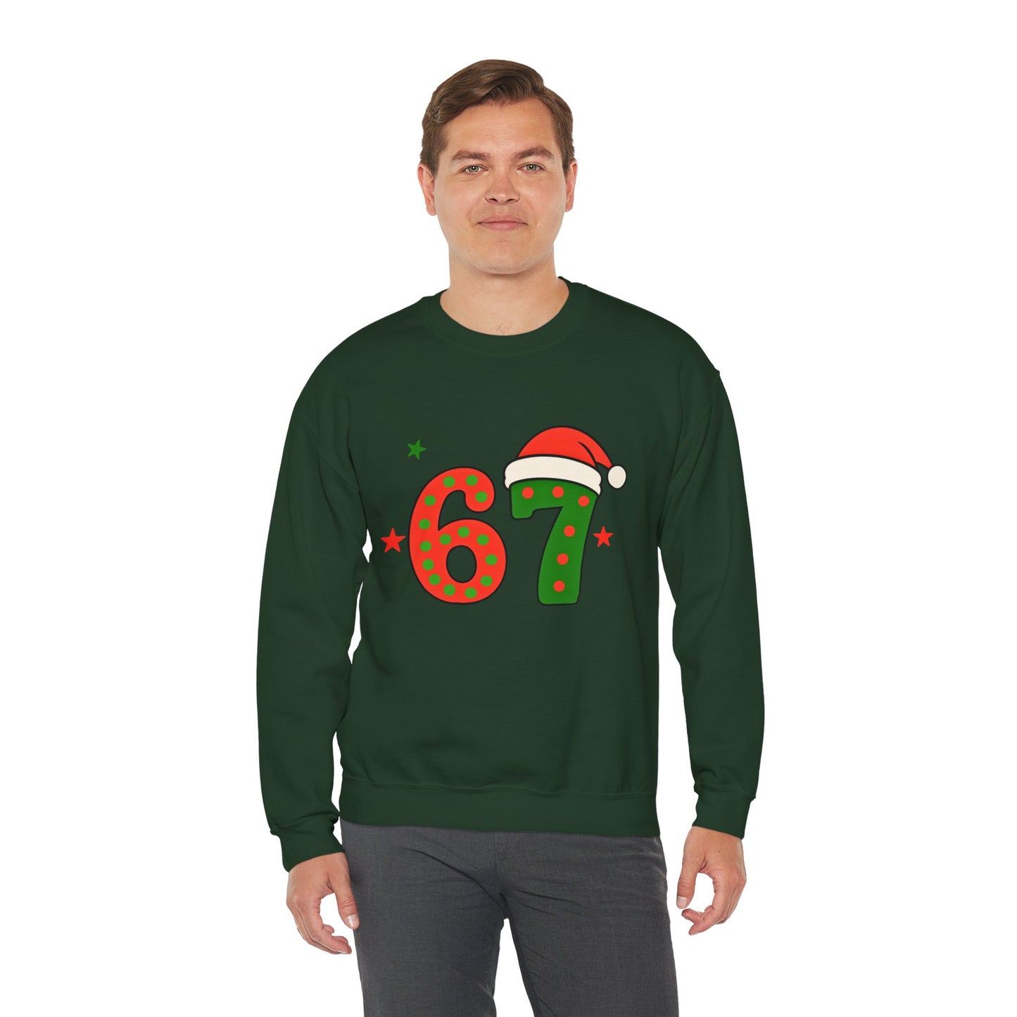 Funny Six Seven Santa Hat Sweatshirt