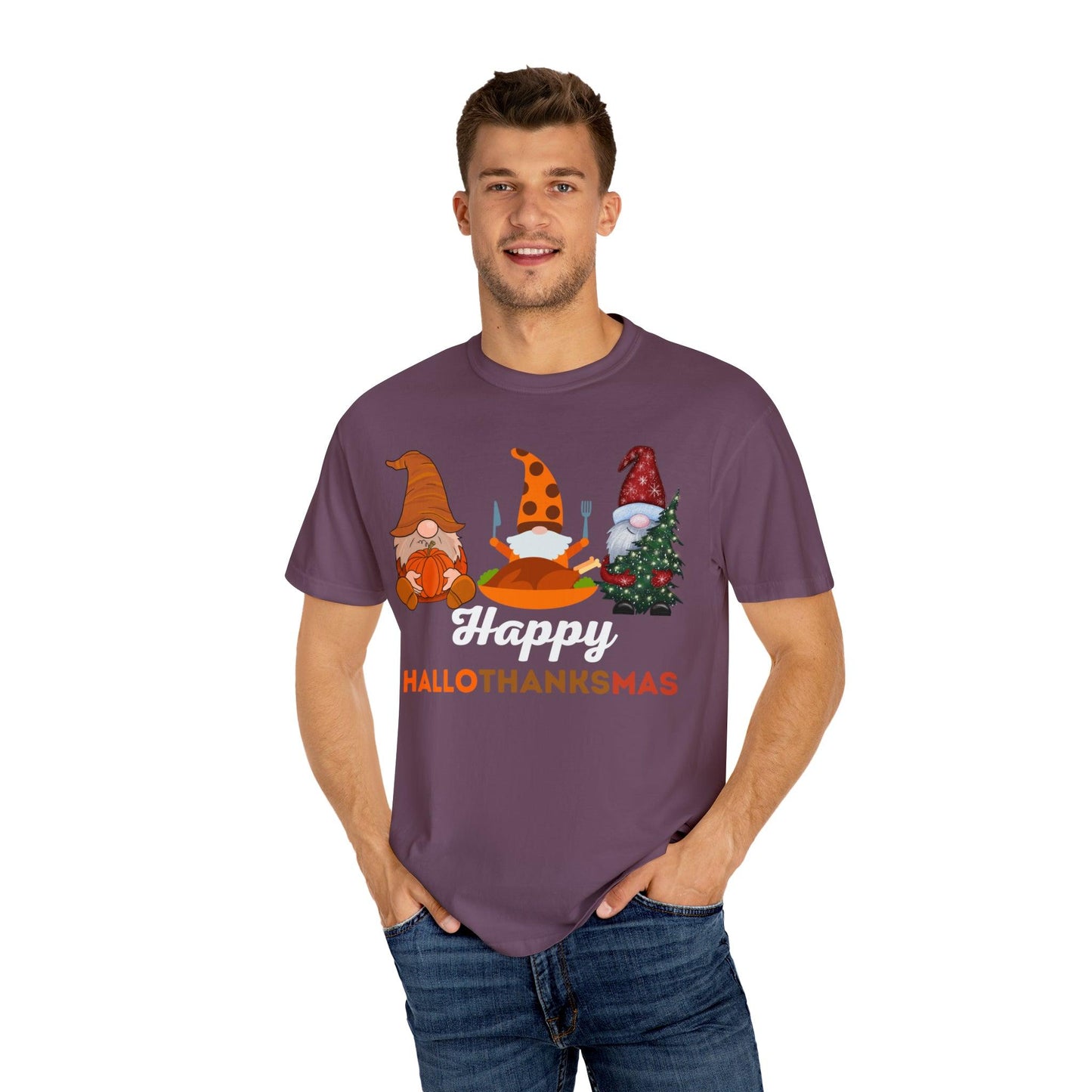 Happy HALLOTHANKSMAS Gift for Fall Halloween Thanksgiving Christmas Gift - Giftsmojo