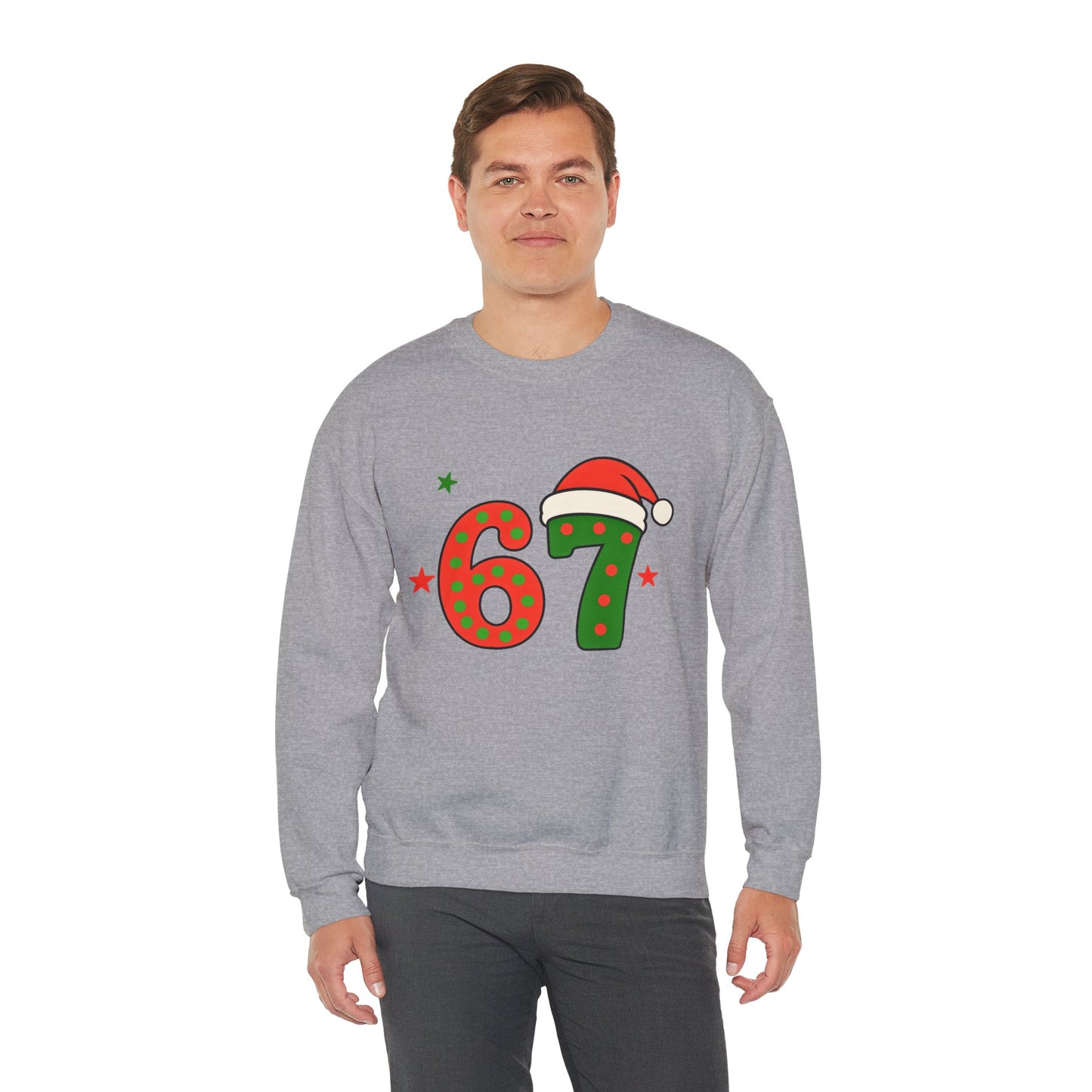 Funny Six Seven Santa Hat Sweatshirt
