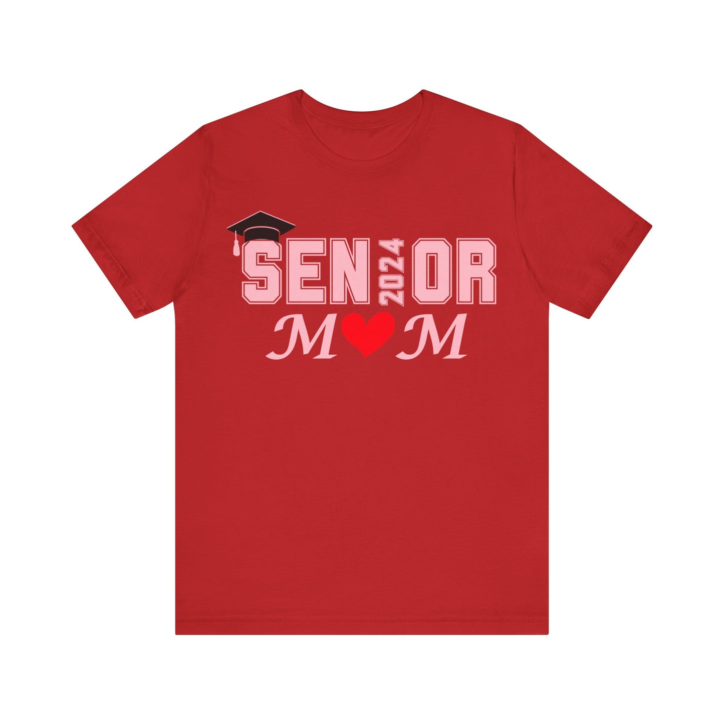 Senior Mom Class of 2024 T-Shirt Pink - Proud Senior Mom Shirt Graduation