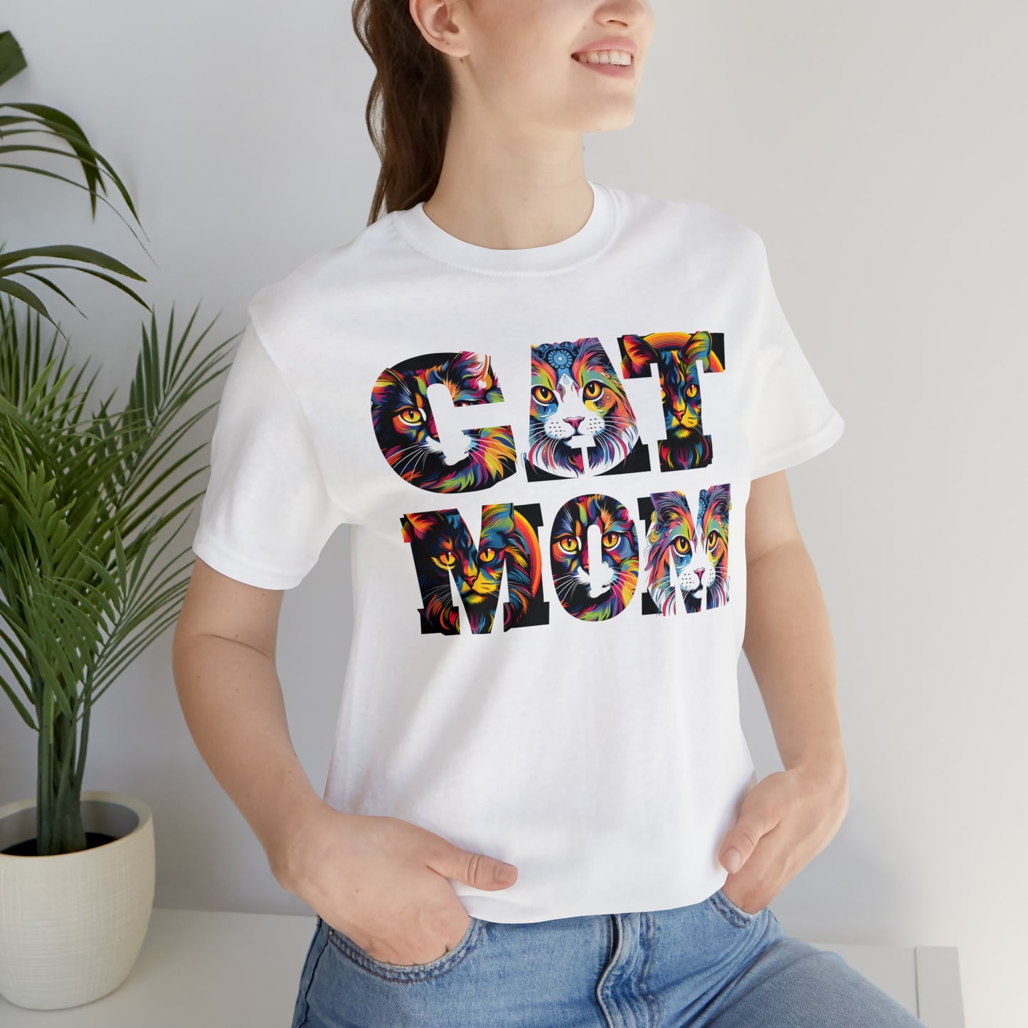 Vintage Cat Shirt Cat Mom Tshirt Animal Lover Gift Cat T Shirt Retro Cat Mom Gift Cat Lover Gift - Cat Lover Shirt Trendy Shirt for Cat Mom