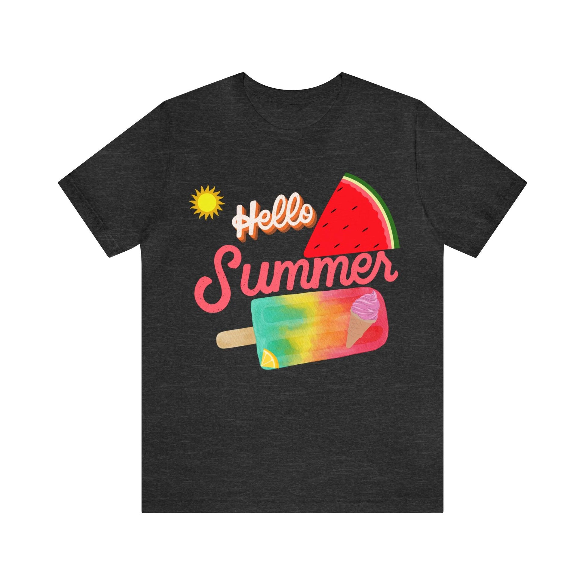 Hello Summer Shirt, Hello Summer, Summer shirts for women and men, Funny Shirt, Summer Vibes, Trendy Fashion, Summertime Fun - Giftsmojo