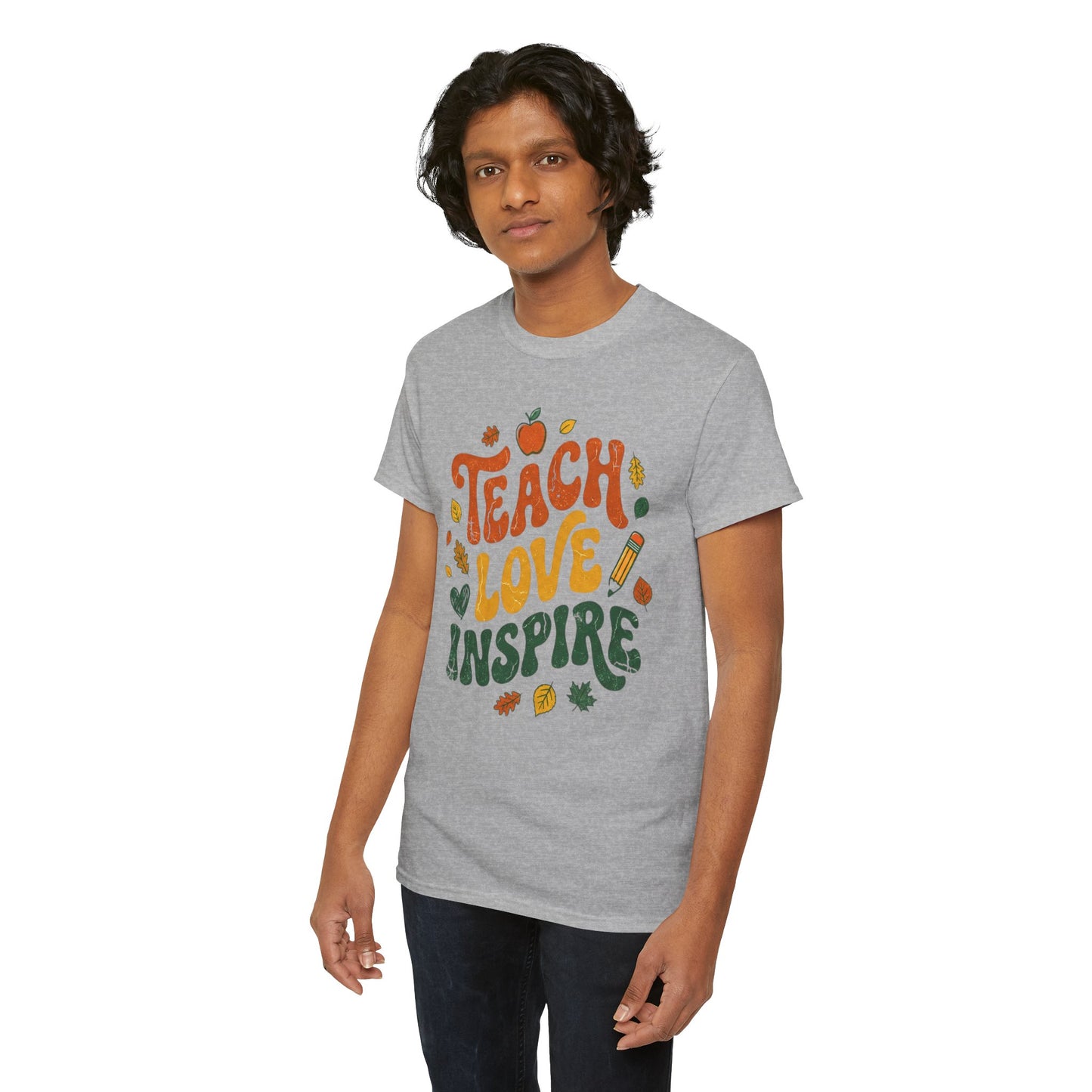 Teach Love Inspire T-Shirt — Fall Teacher Appreciation Tee