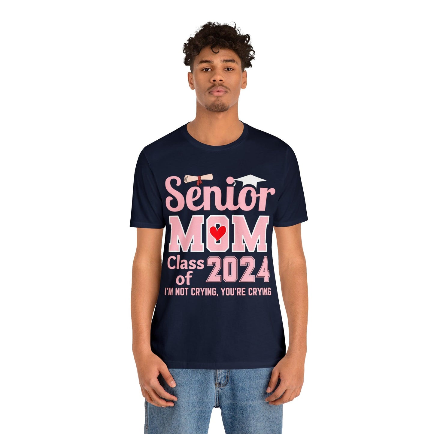 Senior Mom Class of 2024 T-Shirt Pink, Proud Senior Mom Shirt, Gift for Graduate, Graduation 2024 Family Shirt 2024 Senior Mom - Giftsmojo