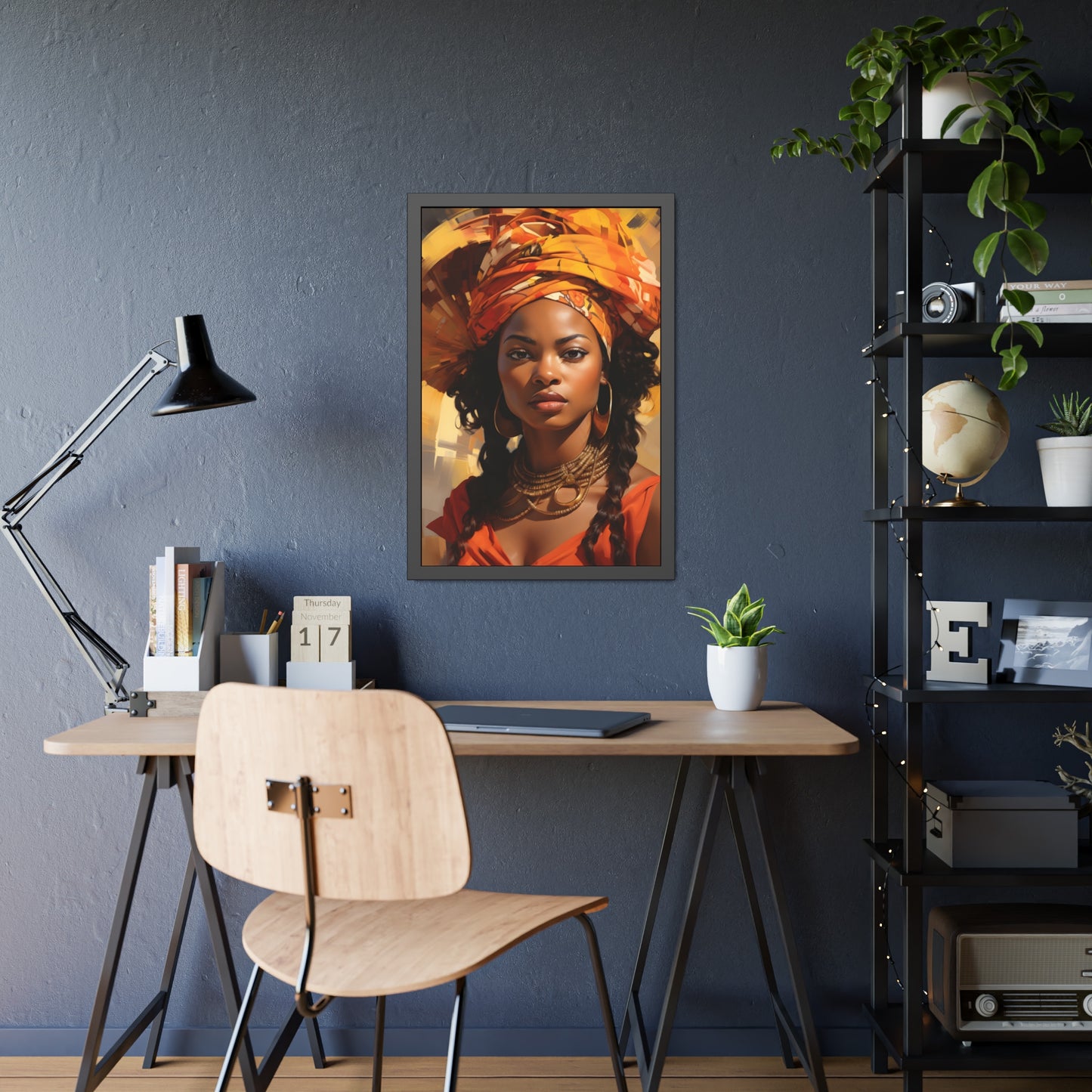 African Woman Framed Paper Posters