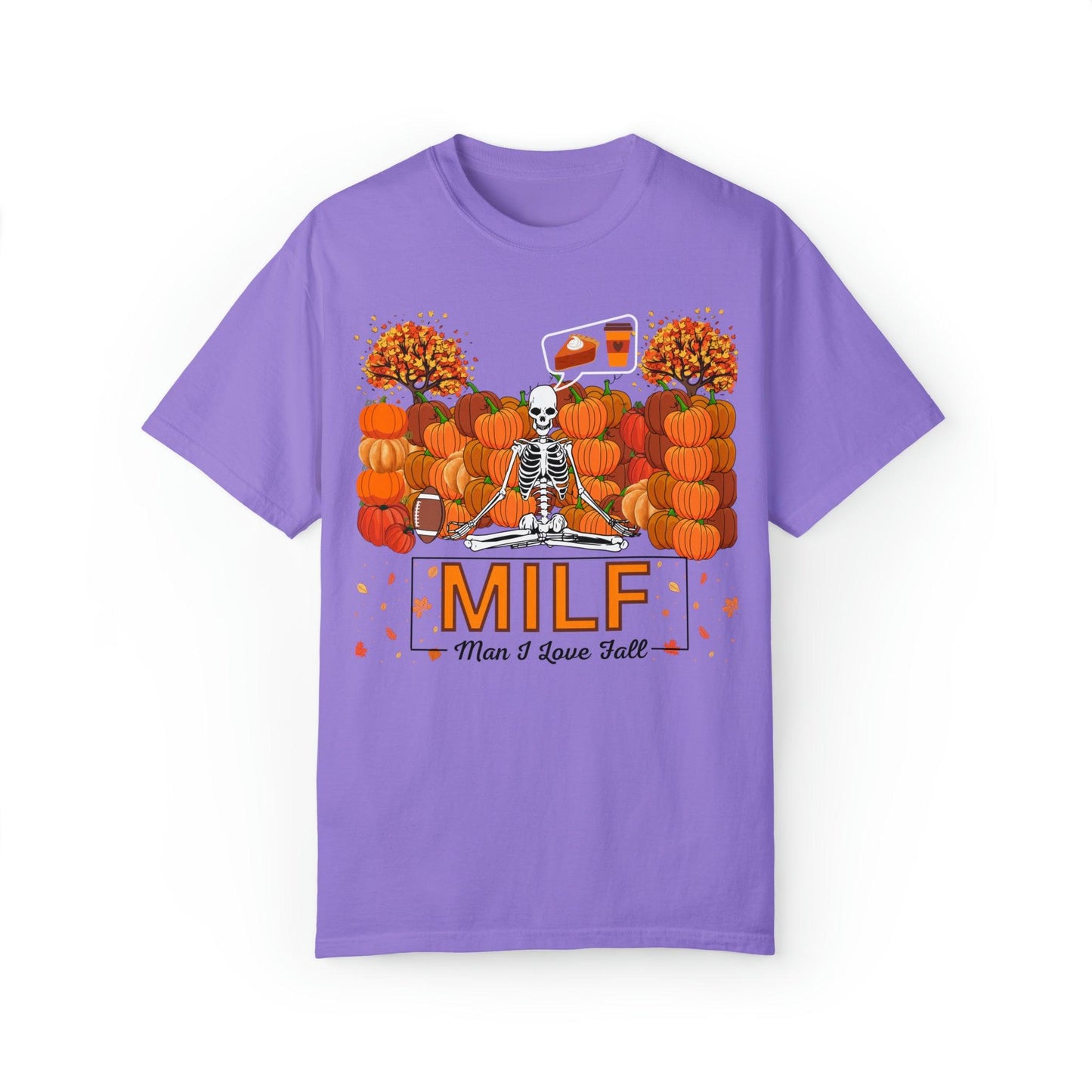 MILF Man I love Fall Gift for Fall Funny Fall Shirts Gift Pumpkin Comfort Colors Shirt - Giftsmojo