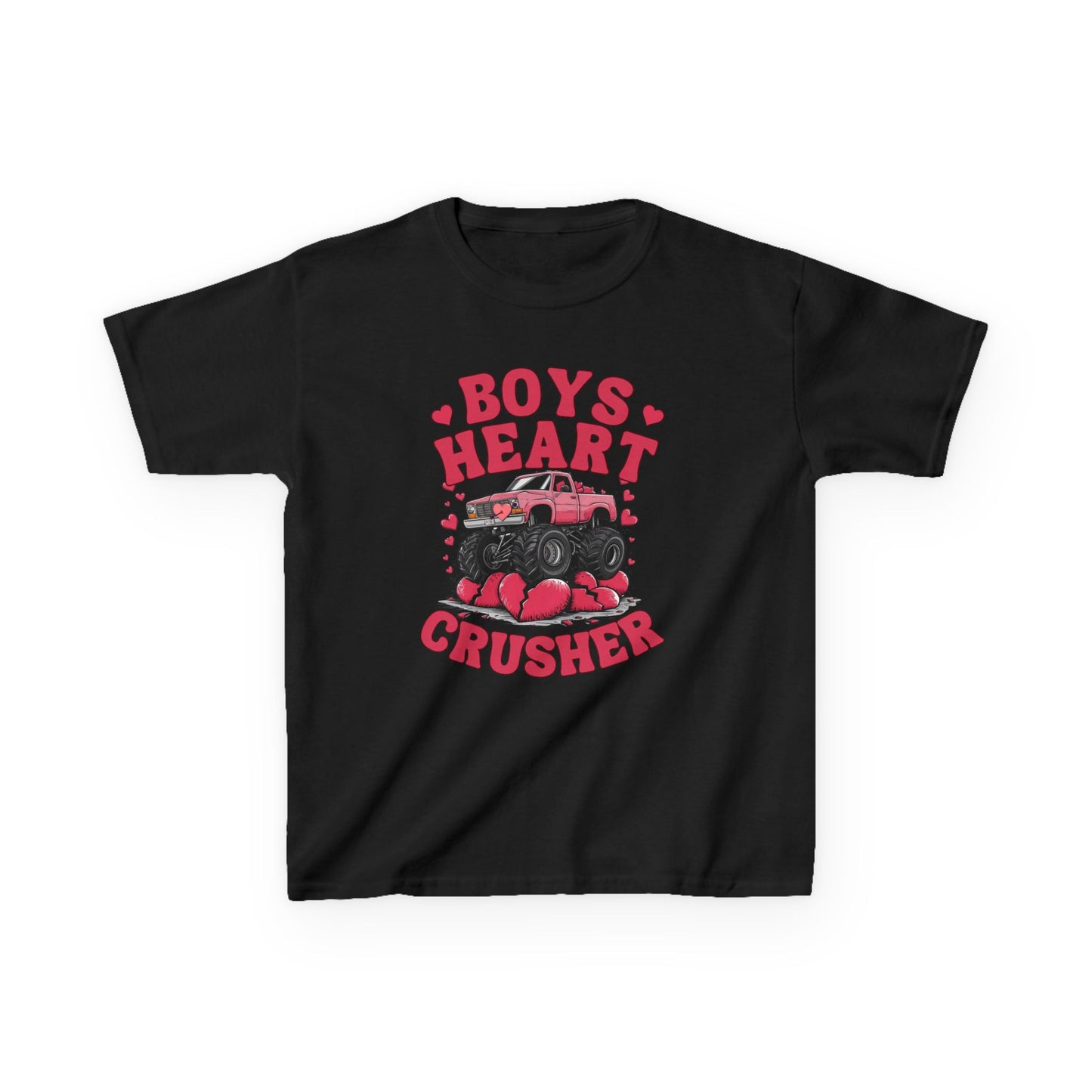 Boys Heart Crusher Kids Tee - Fun Heartfelt Graphic T-Shirt