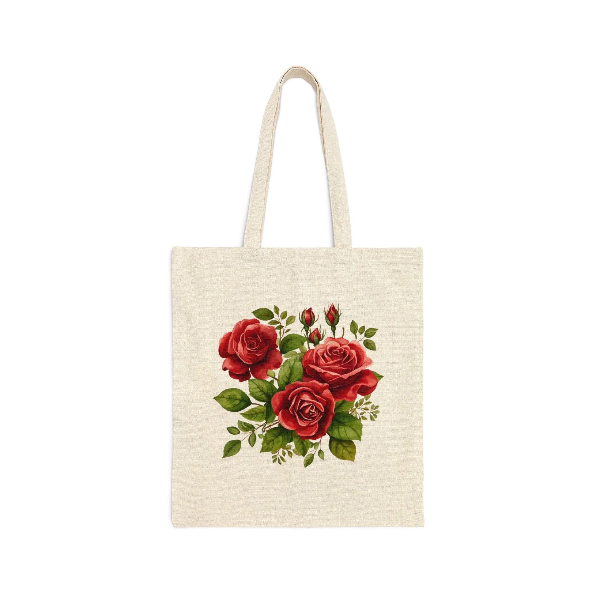 Christmas Bag Floral Tote Bag Christmas Flower Totes Canvas Tote Bag Shopping Bag Gift For Women Totes Birthday Gift Bag Bridal Gift Tote Bag - Giftsmojo