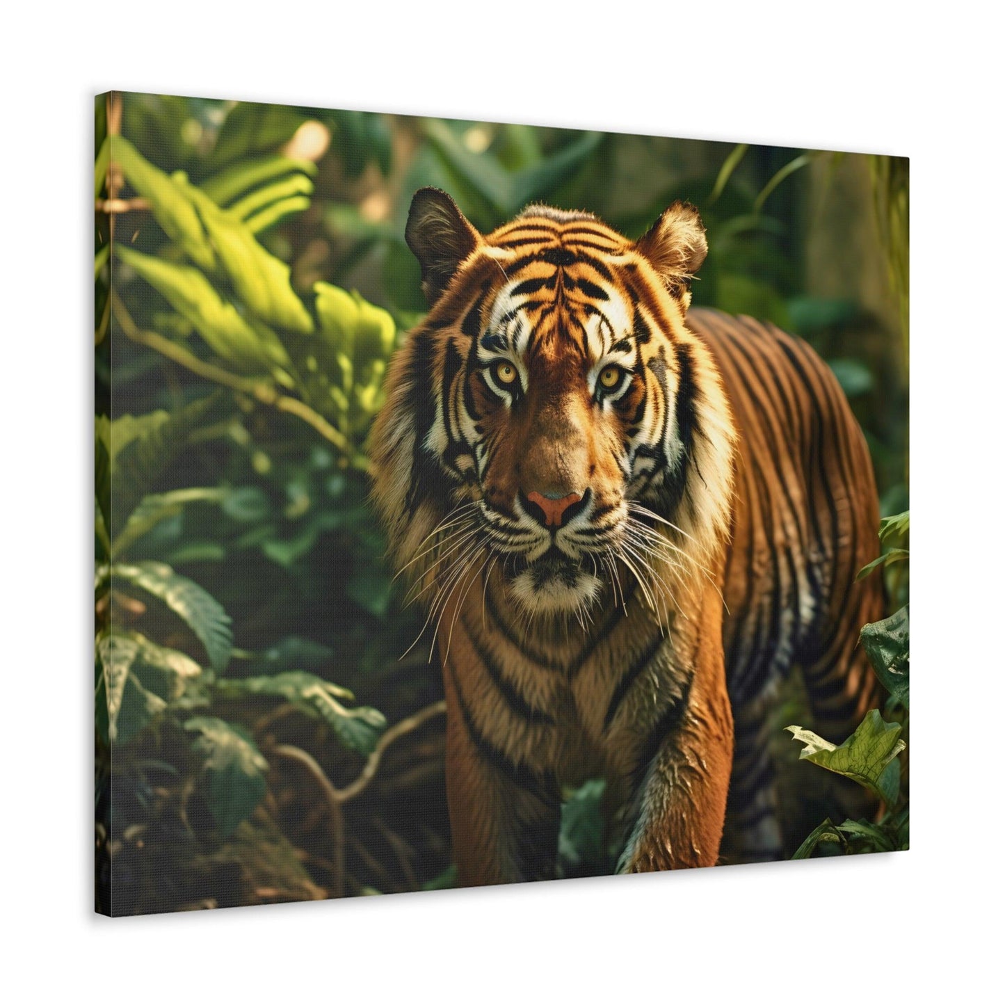 Tiger In Nature Art Canvas Gallery Wraps Tiger Print Large Canvas Art Animal Wall Art minimalist Wall Art Lover Gift - Giftsmojo