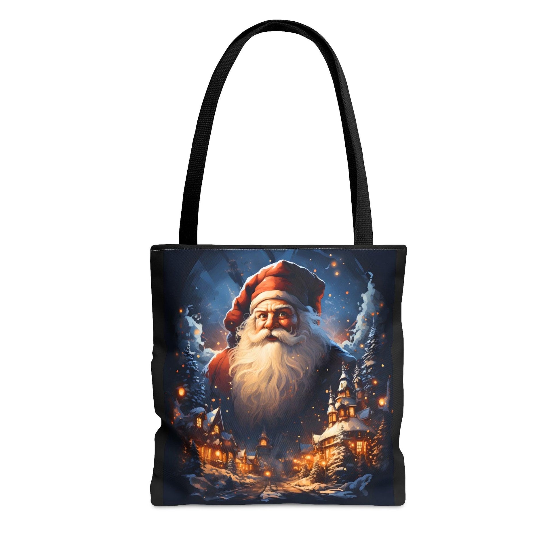 Santa Bag Christmas Bag Cute Christmas Bag - Aesthetic Bag Christmas Village Bag, Mom Bag Canvas Bag Christmas Tote Bag Gift - Giftsmojo