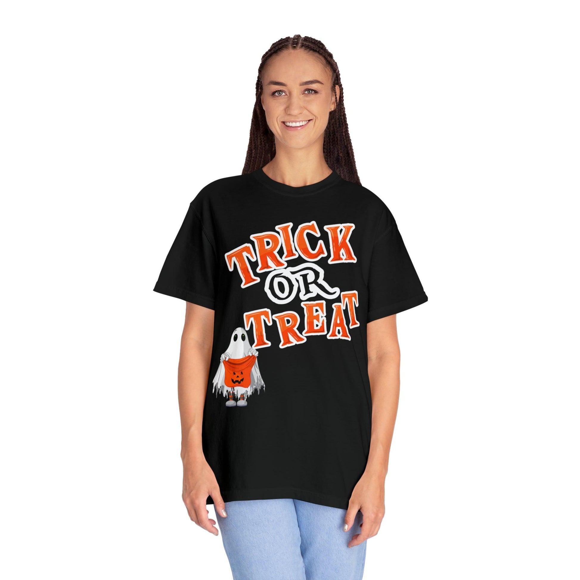 Embrace Halloween Cuteness with Our Cute Trick or Treat Shirt for Women and Men - Limited Edition - Giftsmojo