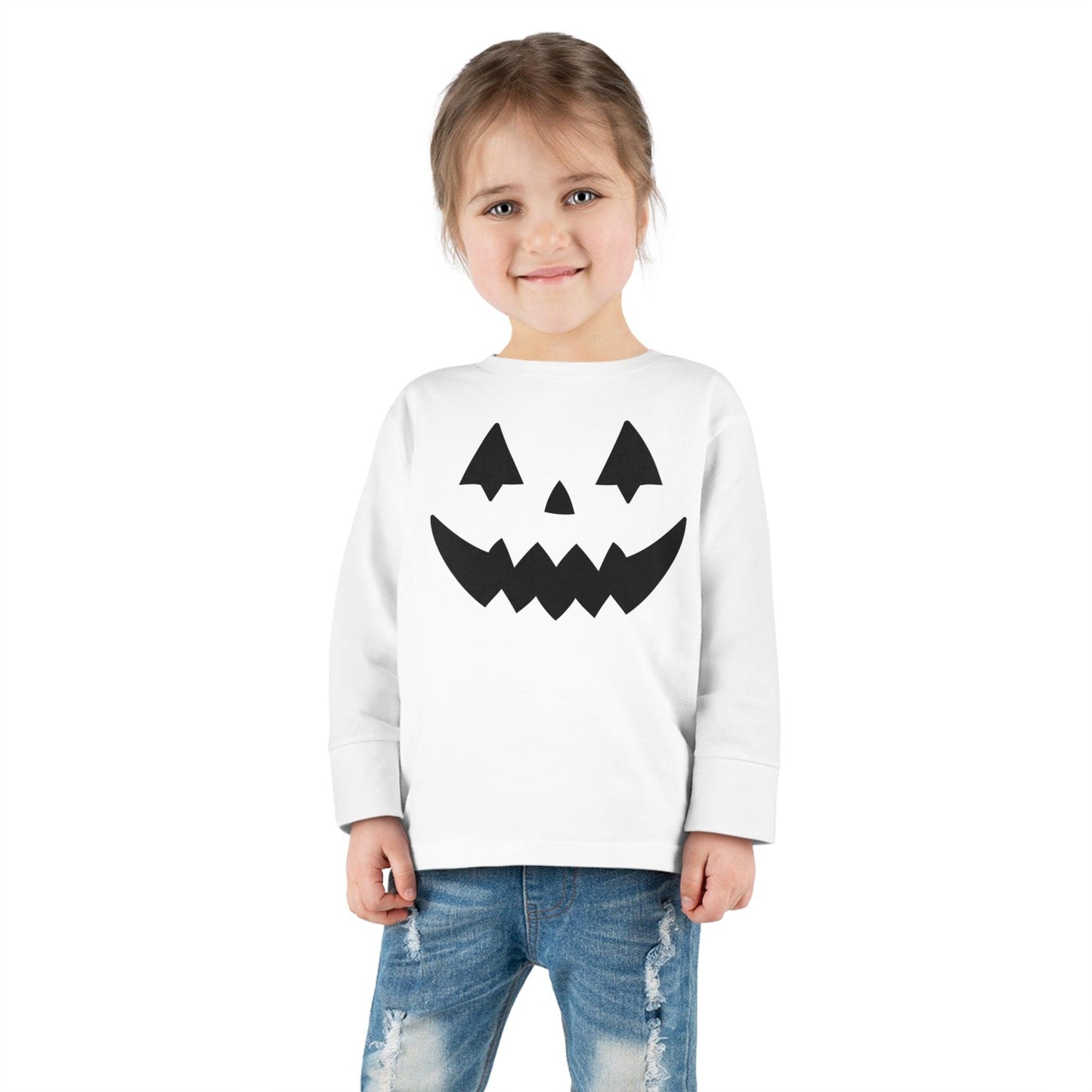 Kids scary Faces Halloween Pumpkin Face Shirt Kids Jack O Lantern Shirt Kids Halloween Shirt Kids Long Sleeve Trick or Treat Outfit for Halloween - Giftsmojo