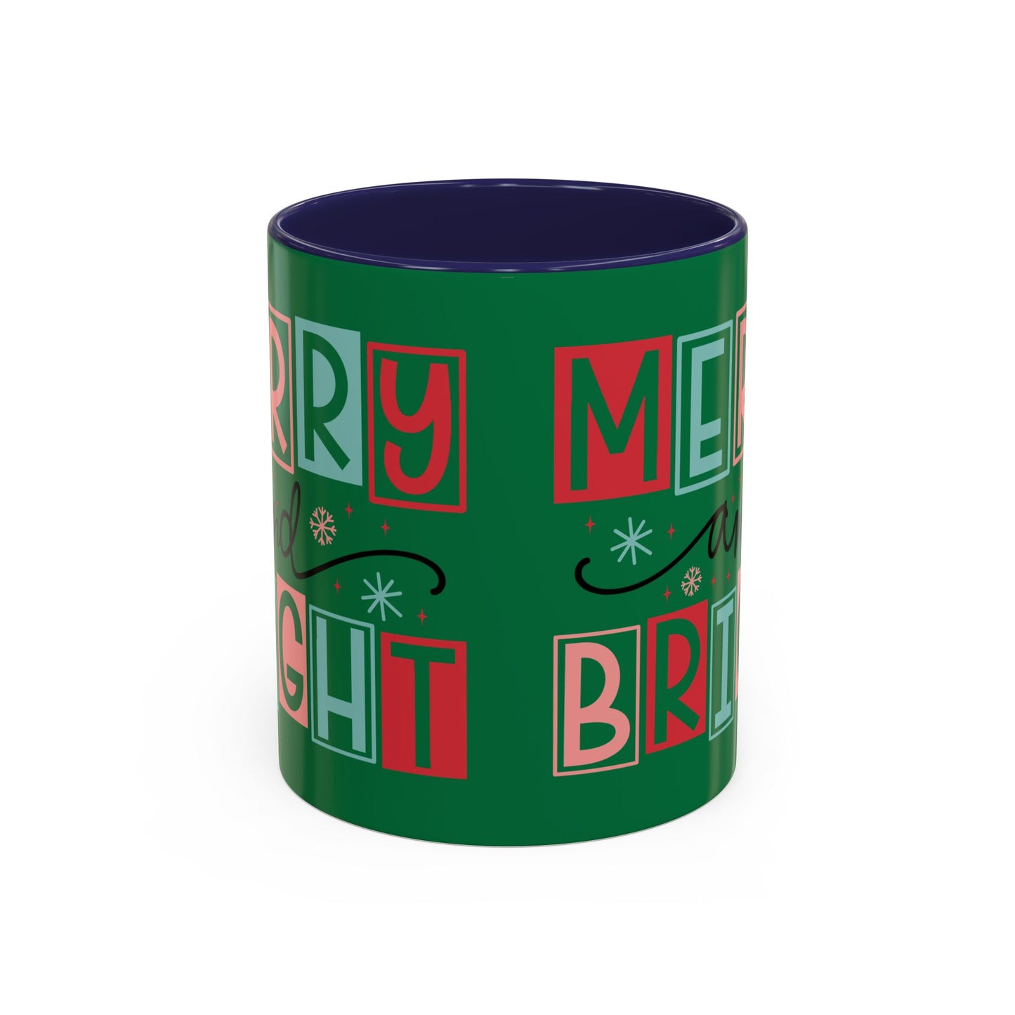 Mug - Merry and Bright Accent Coffee Mug (11oz Mug and 15oz Mug)