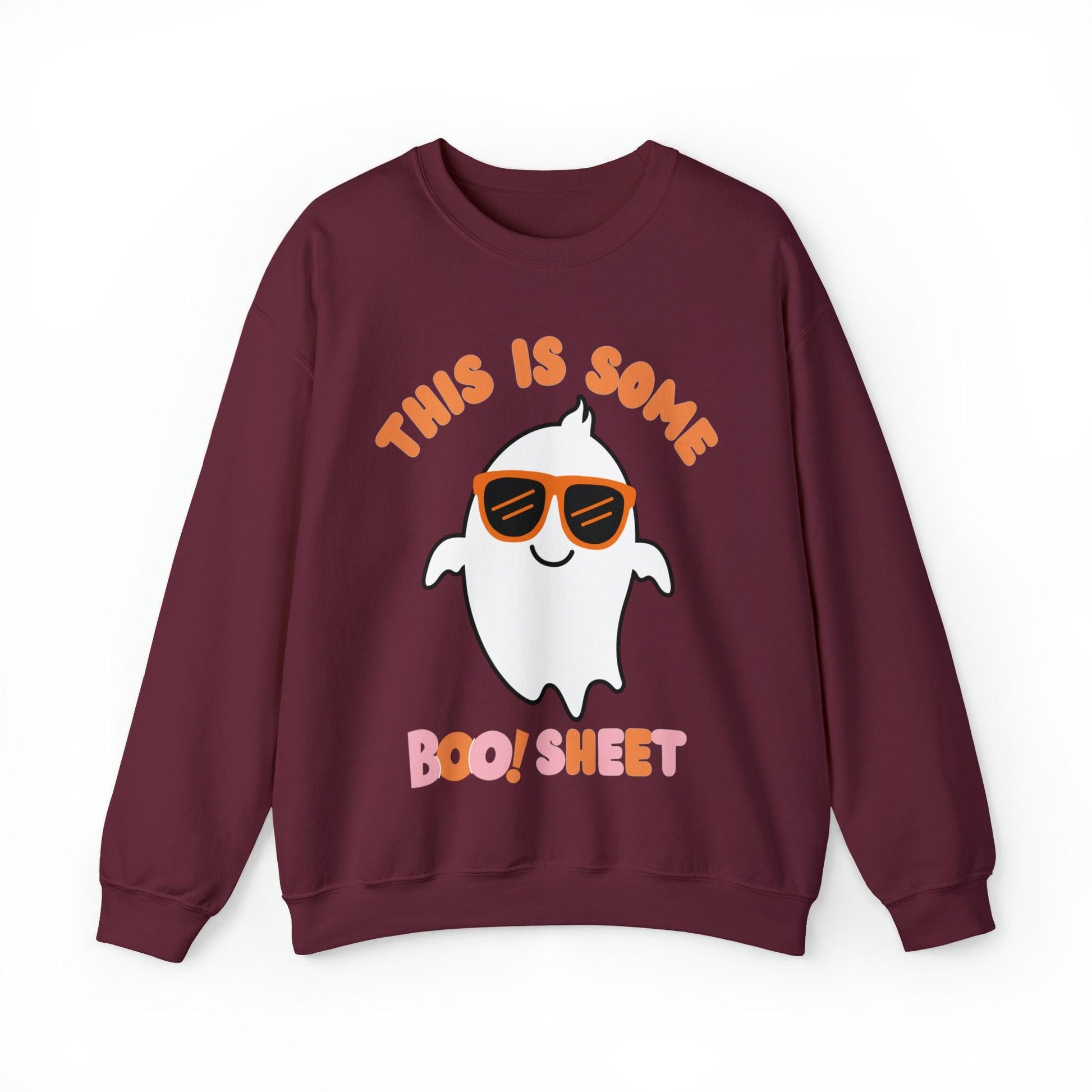 This Is Some Boo Sheet Ghost Sweatshirt Cute Ghost Sweatshirt Boo Ghost Sweatshirt Gift Shirt Funny Halloween Shirt Spooky Season Shirt - Giftsmojo