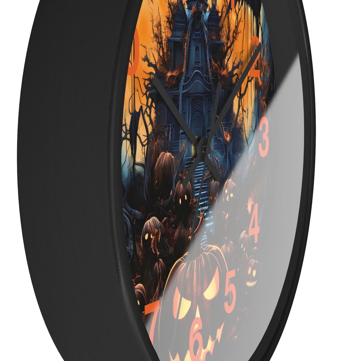 Halloween Ghost Wall Clock Halloween Wall Clocks Halloween Clock Fall Clock Halloween Decor - Giftsmojo