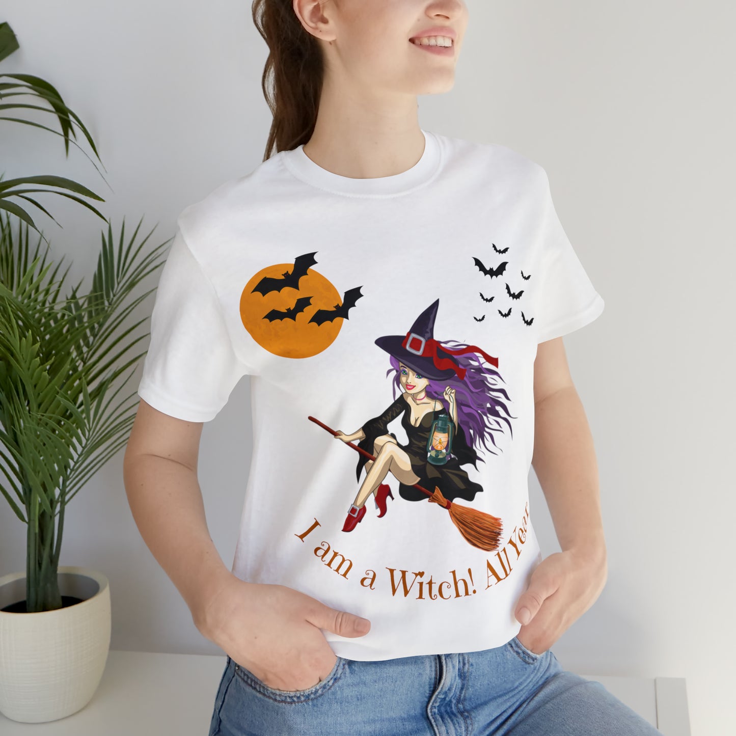 I am a witch All year Halloween Shirt,Vintage Witch Shirts Funny Witch Shirt Halloween Clothes Halloween Vibes Halloween Retro Halloween Outfit