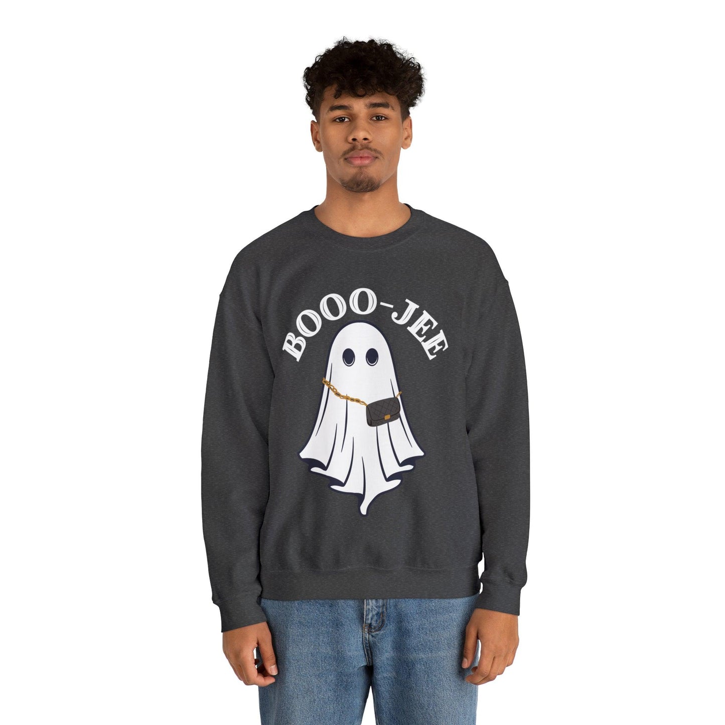 Booo-Jee Halloween Sweatshirt, Boo Halloween Sweatshirt, Spooky Ghost Sweatshirt, Boo Jee Shirt, Halloween Ghost Sweatshirt, Halloween Boo Shirt - Giftsmojo