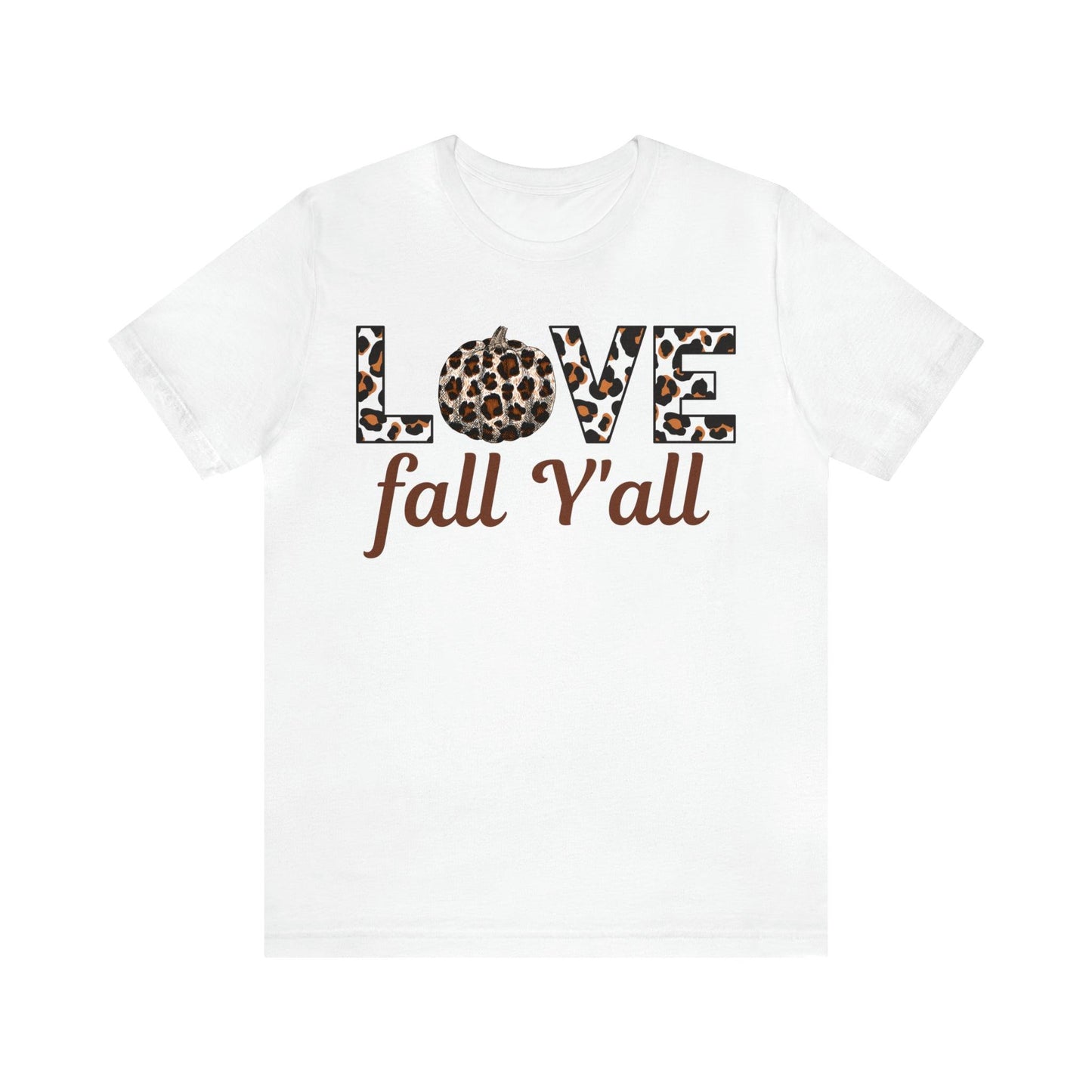 Leopard Print Love Fall Y'all Love Fall shirt Fall lover gift - Giftsmojo