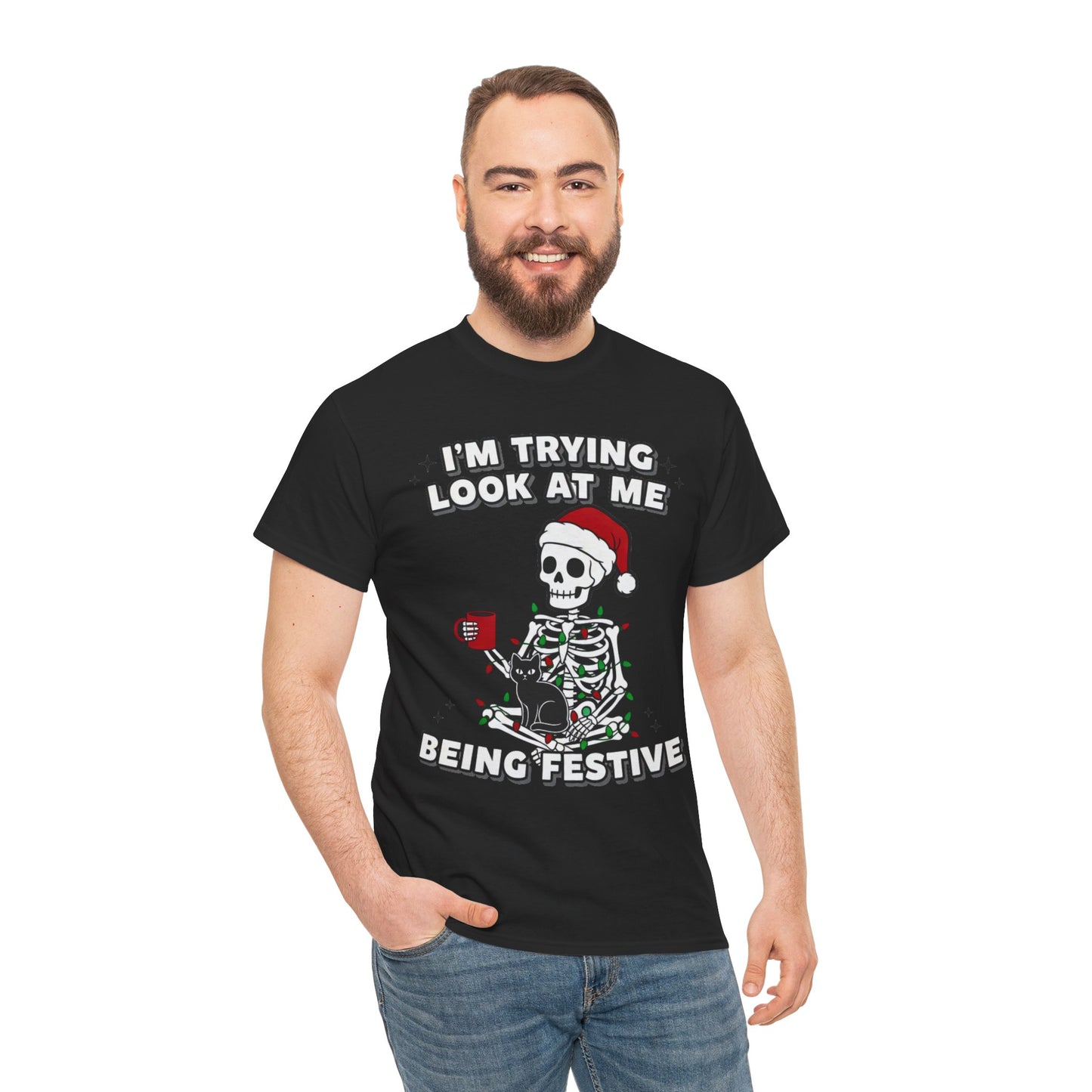 Christmas Skeleton Unisex Tee