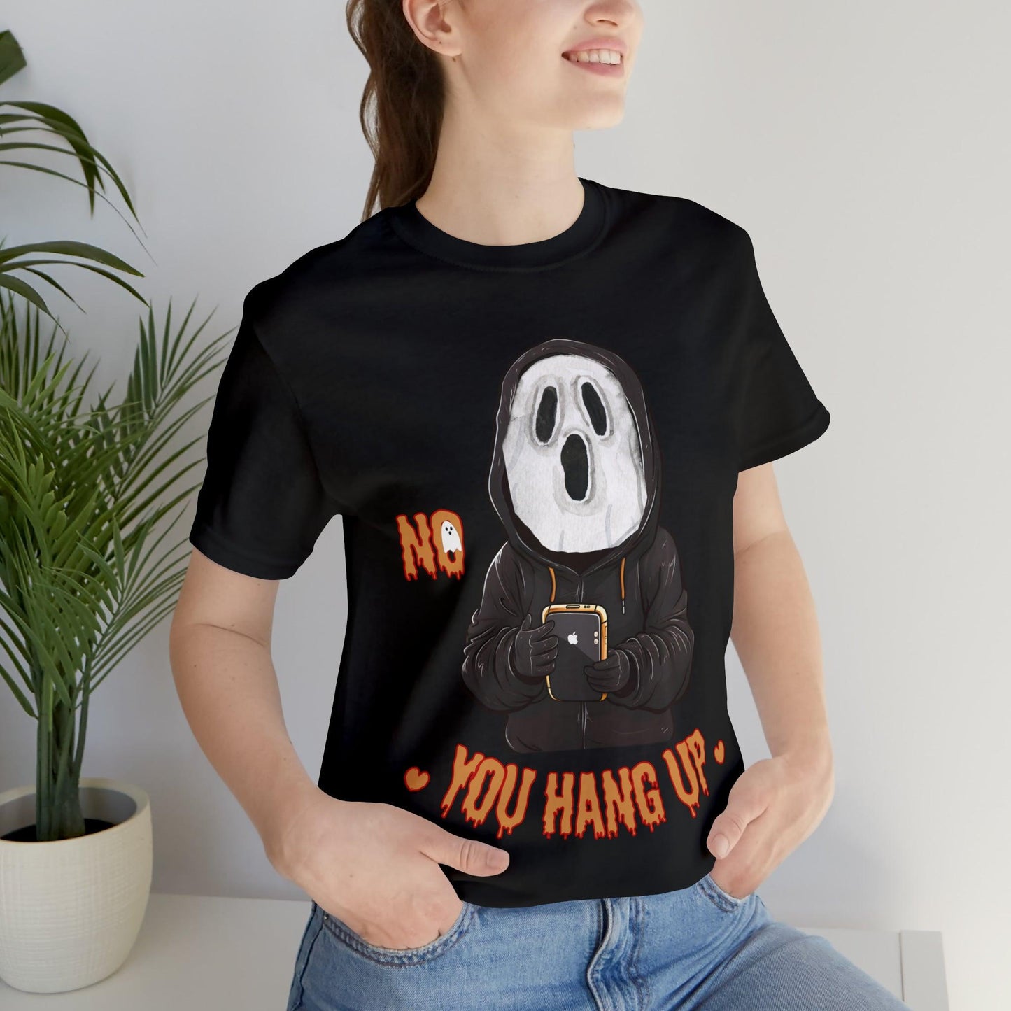 Elevate Your Halloween Style with the Playful 'No You Hang Up' Shirt Spooky shirt - Giftsmojo