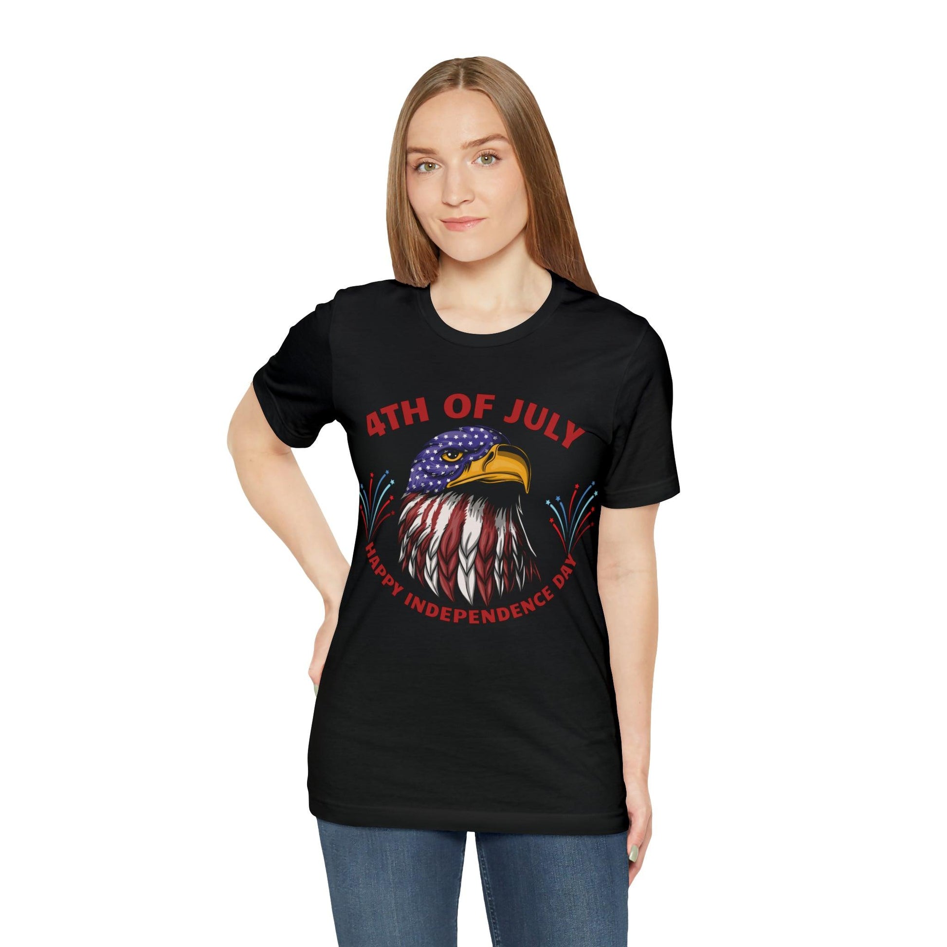 4th of July shirt, Happy Independence Day shirt, Casual Top Tee - Giftsmojo