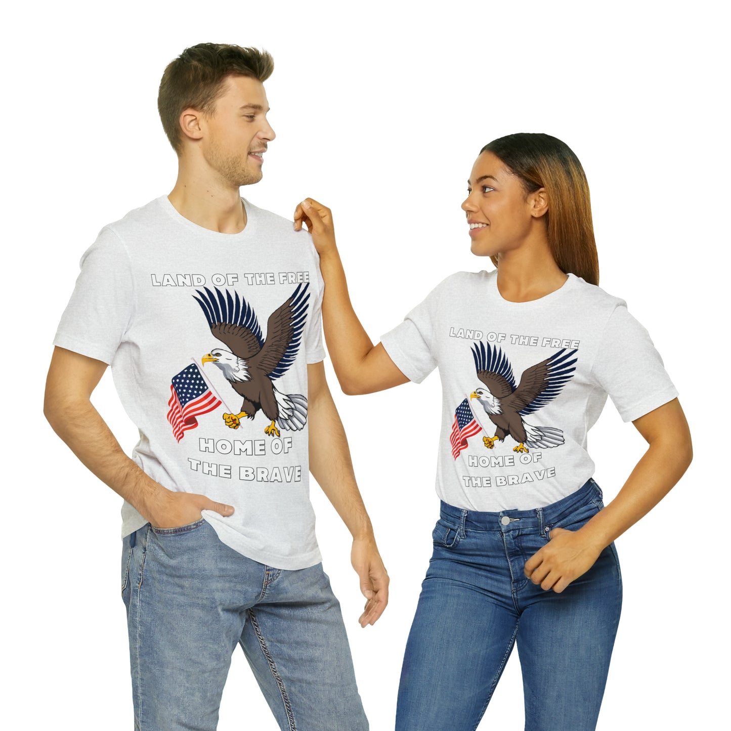 Celebrate Independence Day with Patriotic Shirts: Land of the free, Home of the Brave Shirt for Women and Men