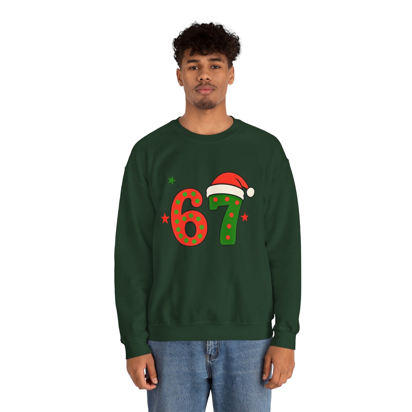 Funny Six Seven Santa Hat Sweatshirt