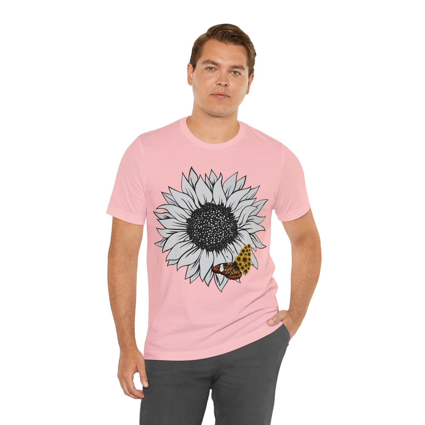 Flower Shirt, Sunflower Shirt, Floral Tee Shirt, Garden Shirt, Womens Fall Summer Shirt Sunshine Tee, Gift for Gardener, Nature love shirt