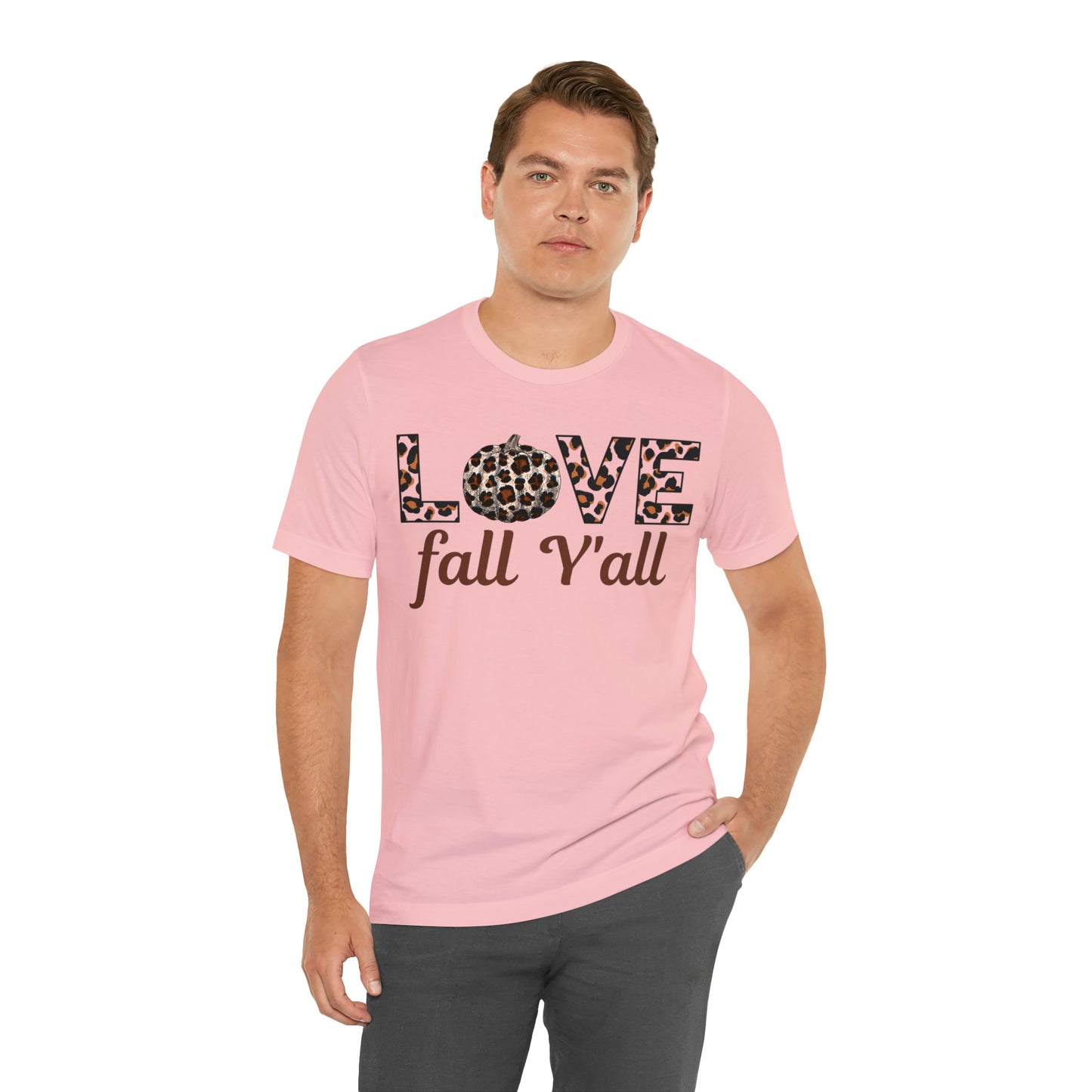 Leopard Print Love Fall Y'all Love Fall shirt Fall lover gift