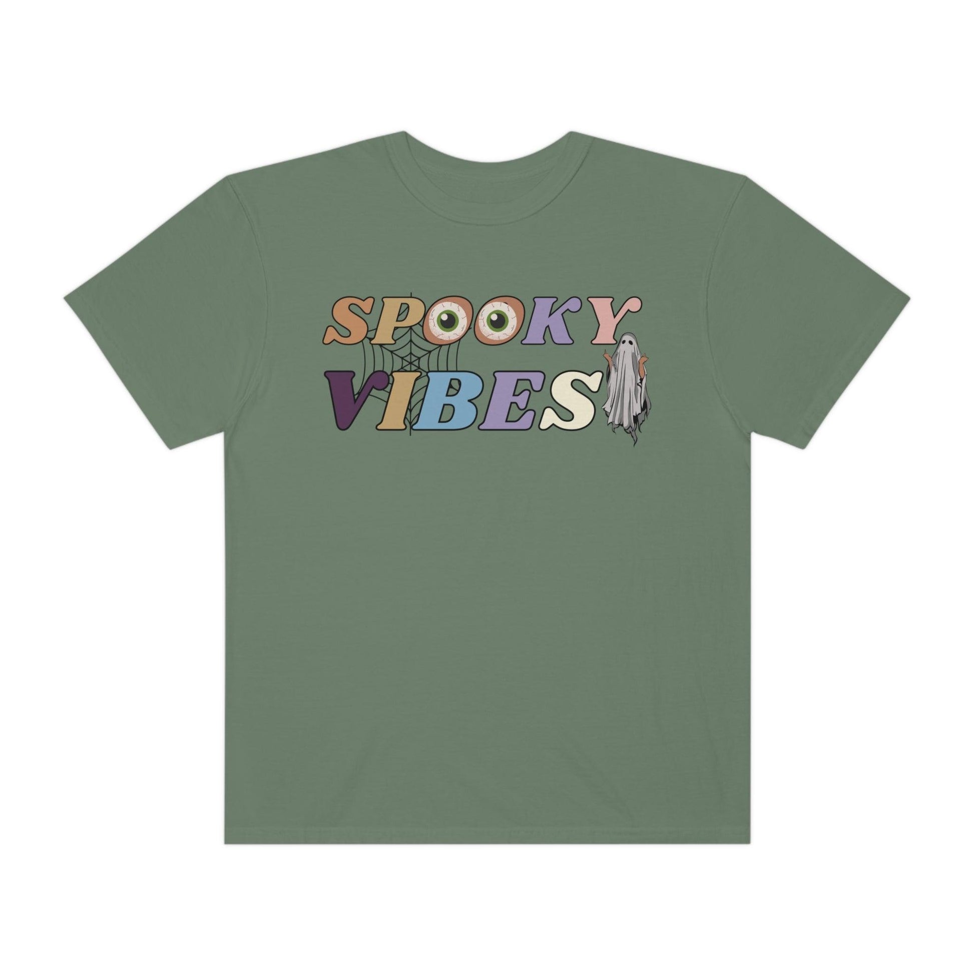 Cute Fall Shirt - Retro Halloween Tshirt, Spooky Vibes Shirt, Vintage Shirt Halloween Shirt - Giftsmojo