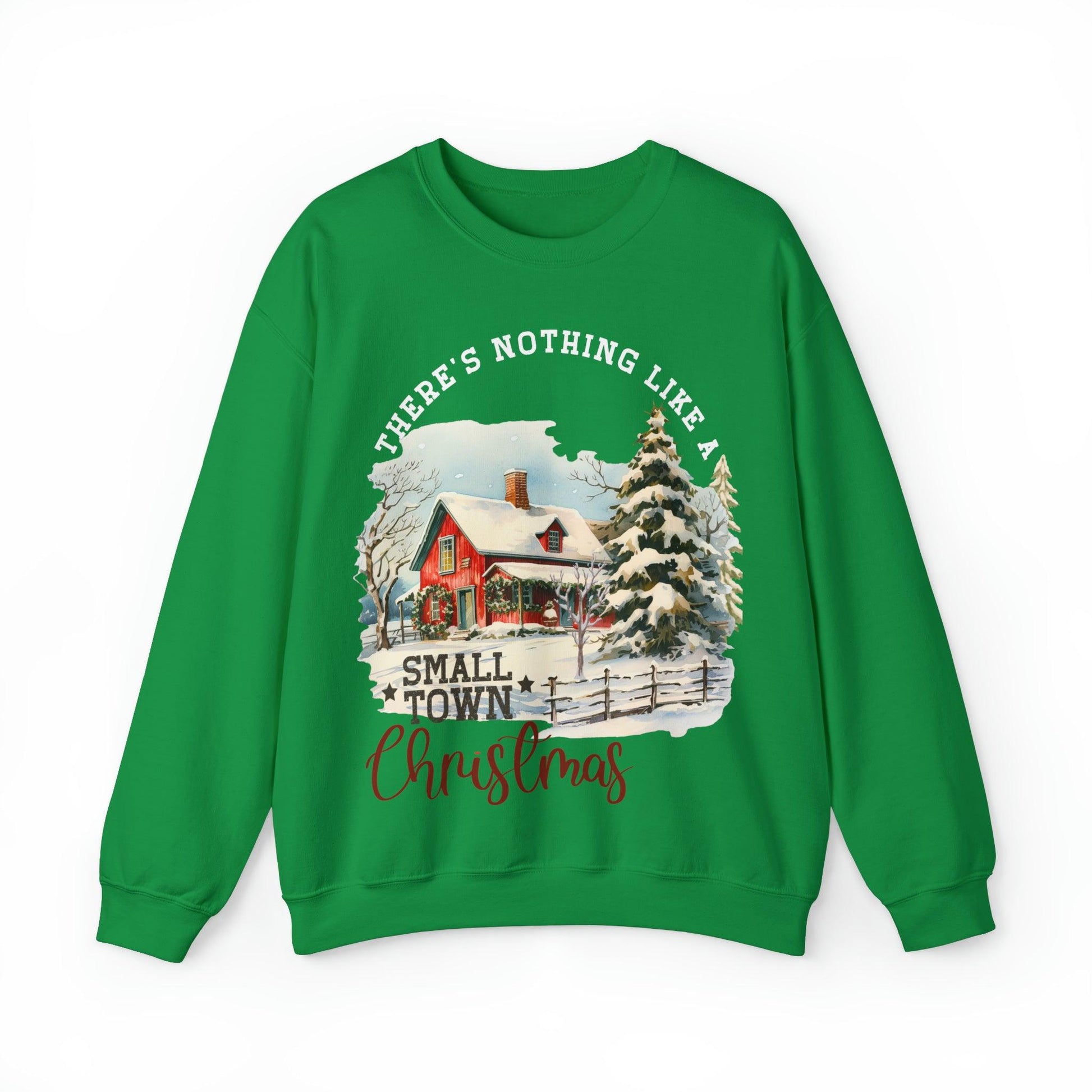 There's Nothing Like A Small Town Christmas Sweatshirt Christmas on The Farm Sweatshirt Mooey Christmas Farm Sweatshirt Christmas Sweater Trendy Christmas Shirt Farmers - Giftsmojo