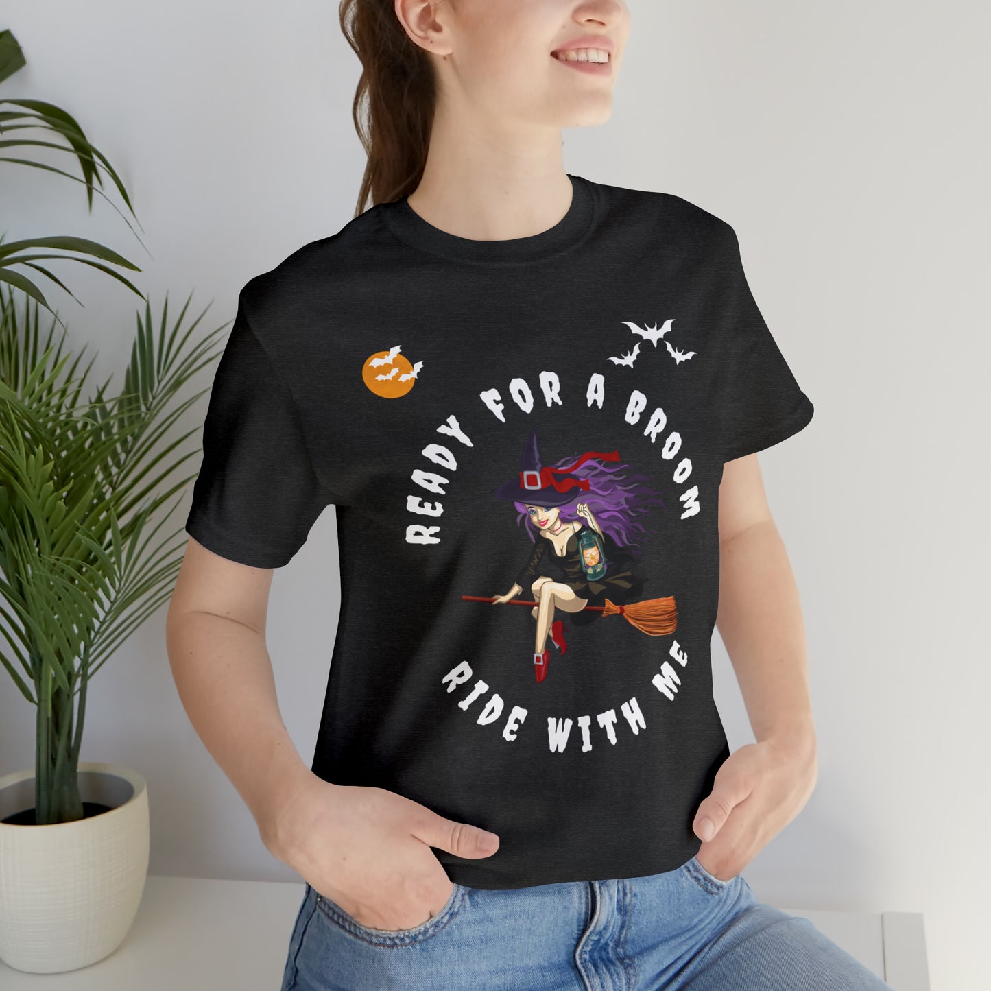 Ready for a Broom Ride with Me Halloween shirt, Witch shirt, Halloween tshirt, Halloween outfit, Work Halloween Costume