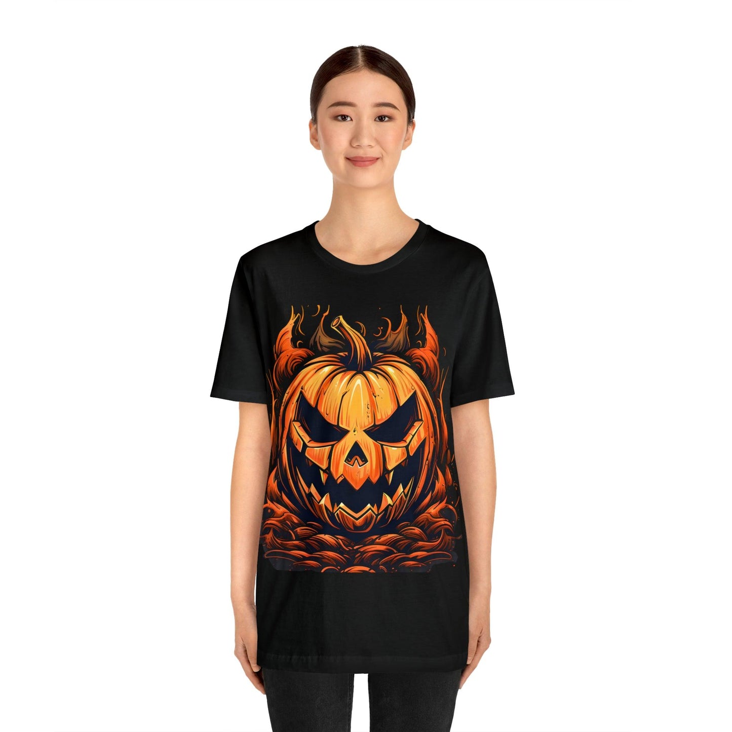 Spooky Jack O' Lantern Pumpkin Face Shirt: Eerie and Enchanting - Giftsmojo