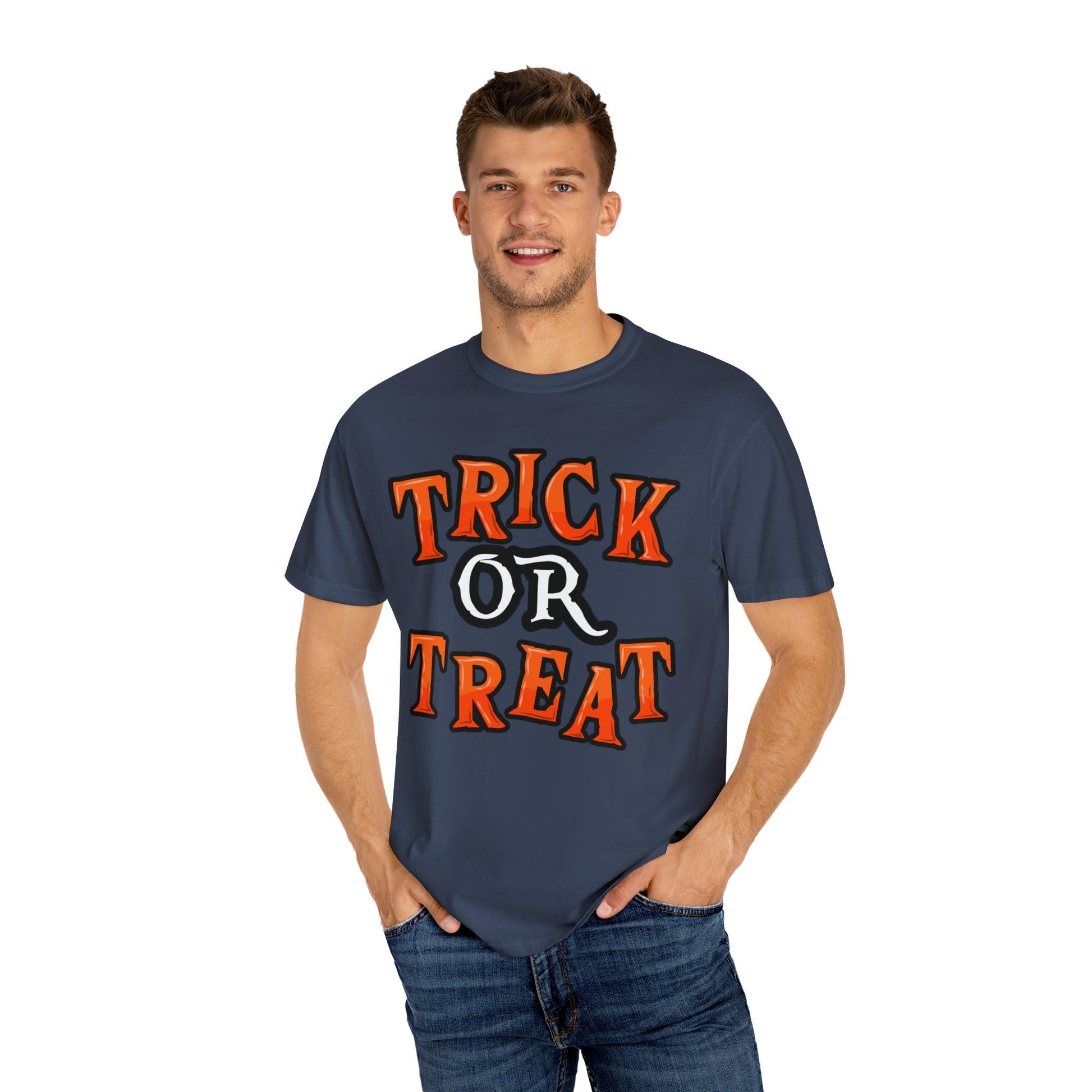 Cute Trick or Treat Shirt for Women and Men Vintage Shirt Halloween Shirt Retro Halloween Costume - Giftsmojo